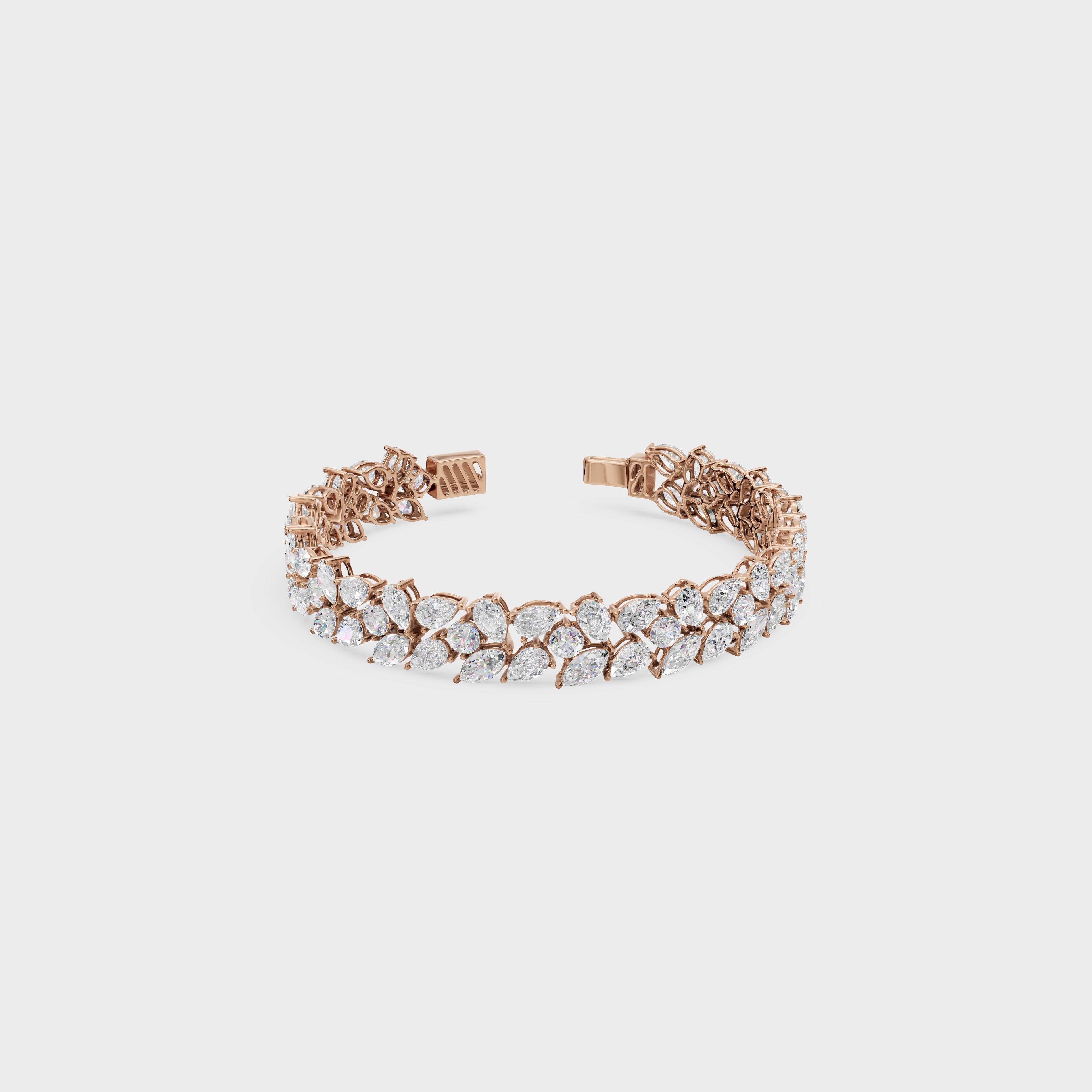 Elegant Pear Cut Tennis Bracelet