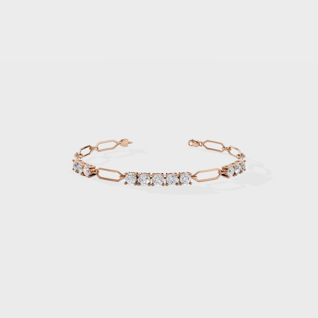 Crystal Grid Diamond Bracelet