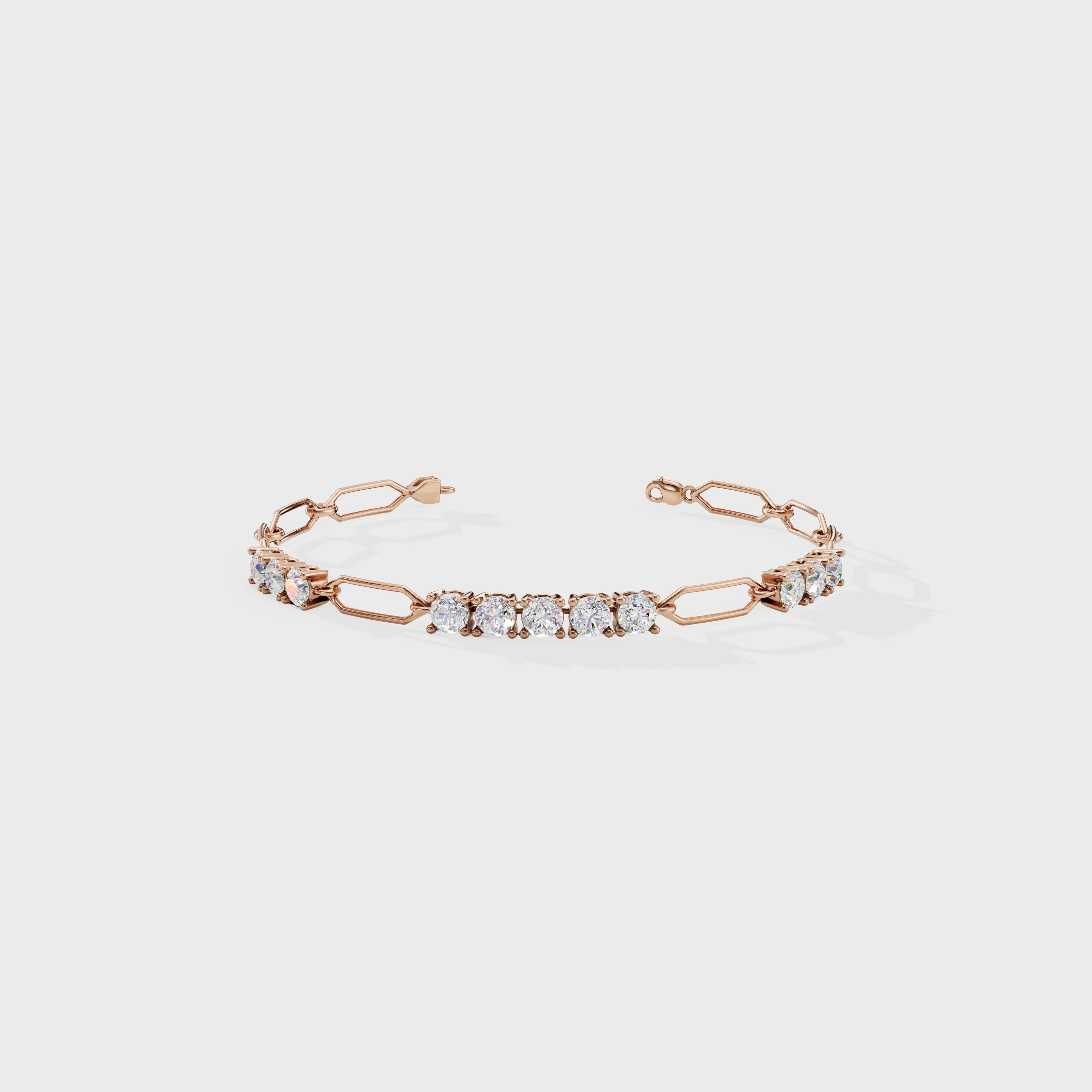 Crystal Grid Diamond Bracelet