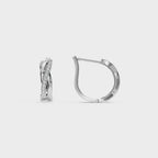 Twist of Sparkle Diamond Hoop Earrings
