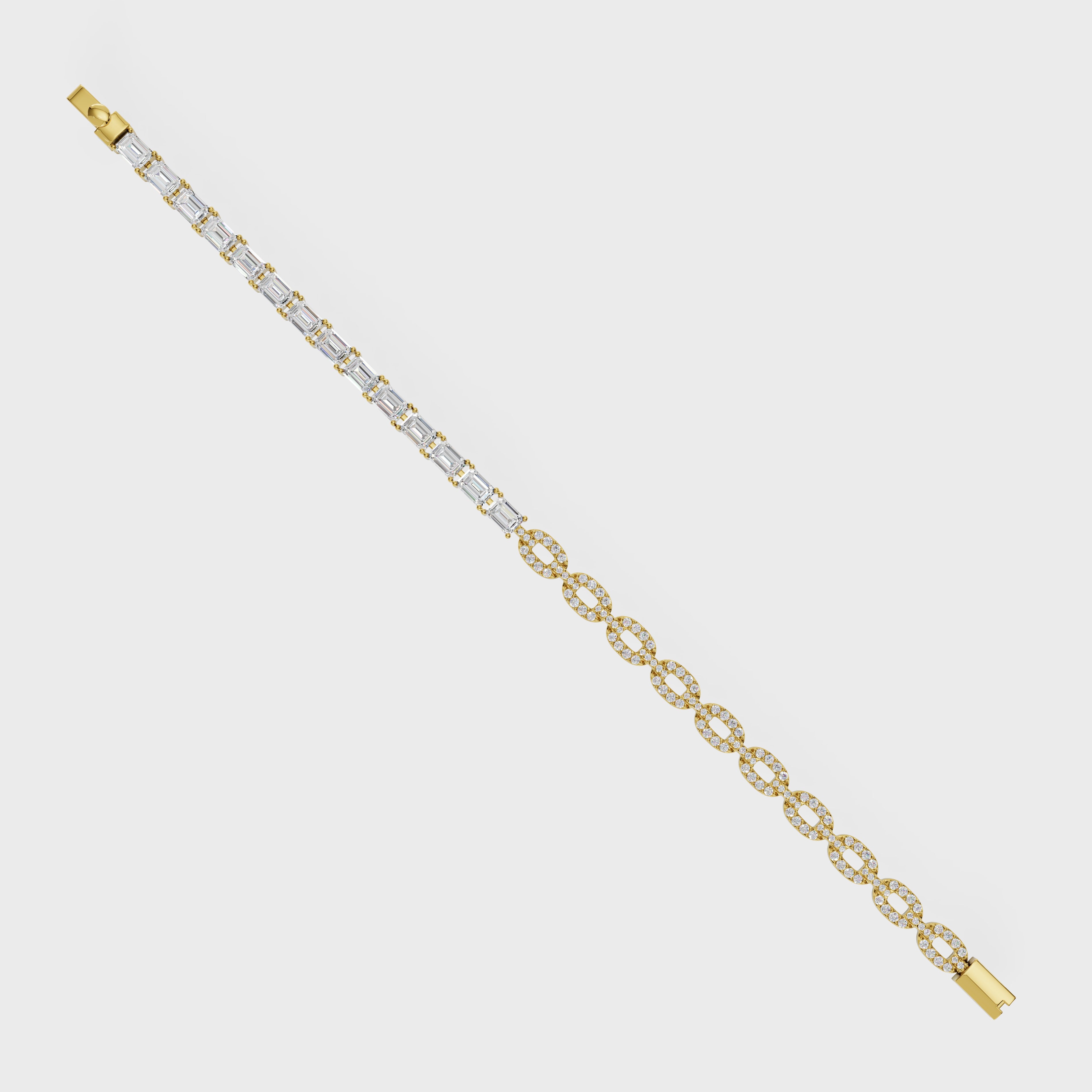 Emerald Shine Link Bracelet