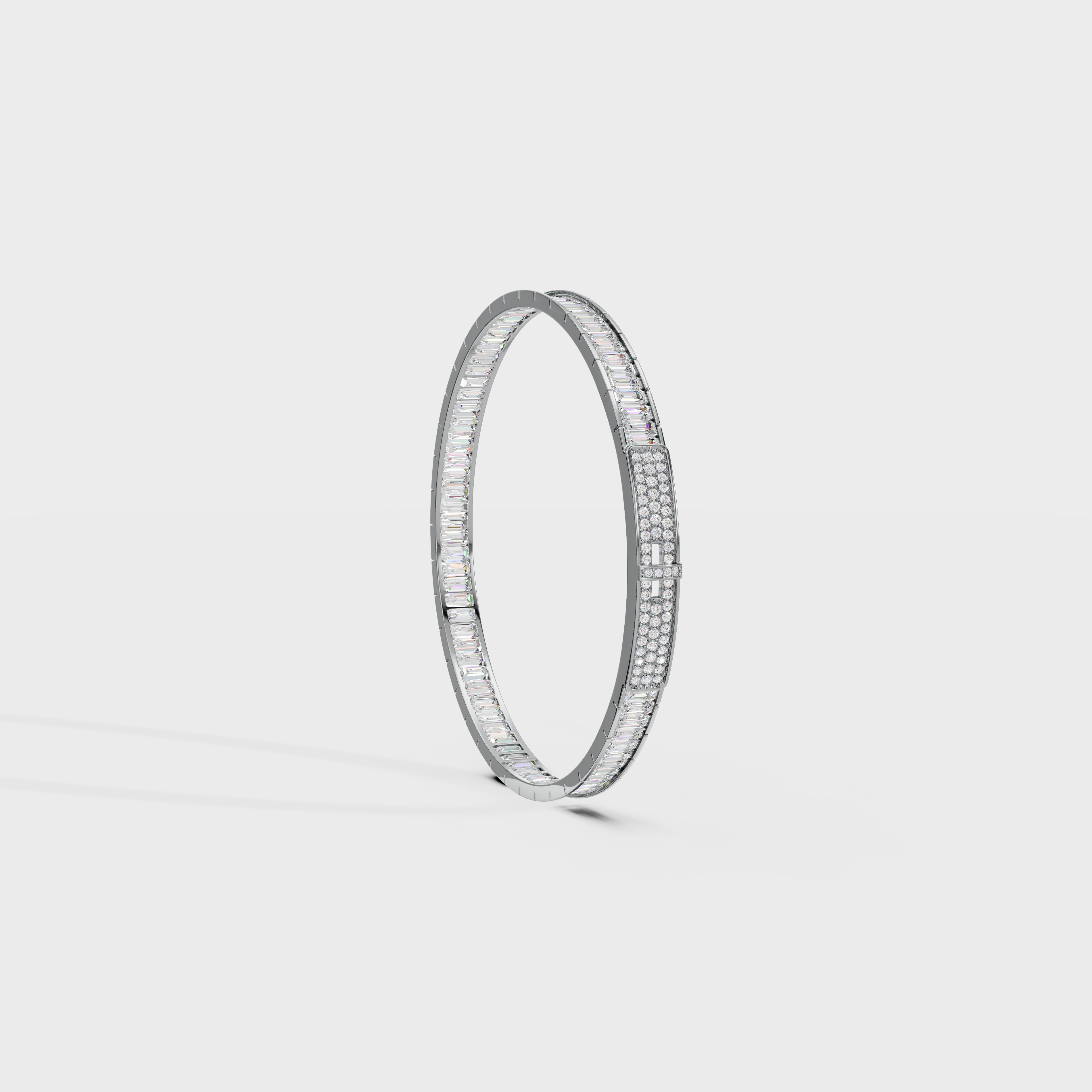 Eternity Baguette Luxe Men's Bangle