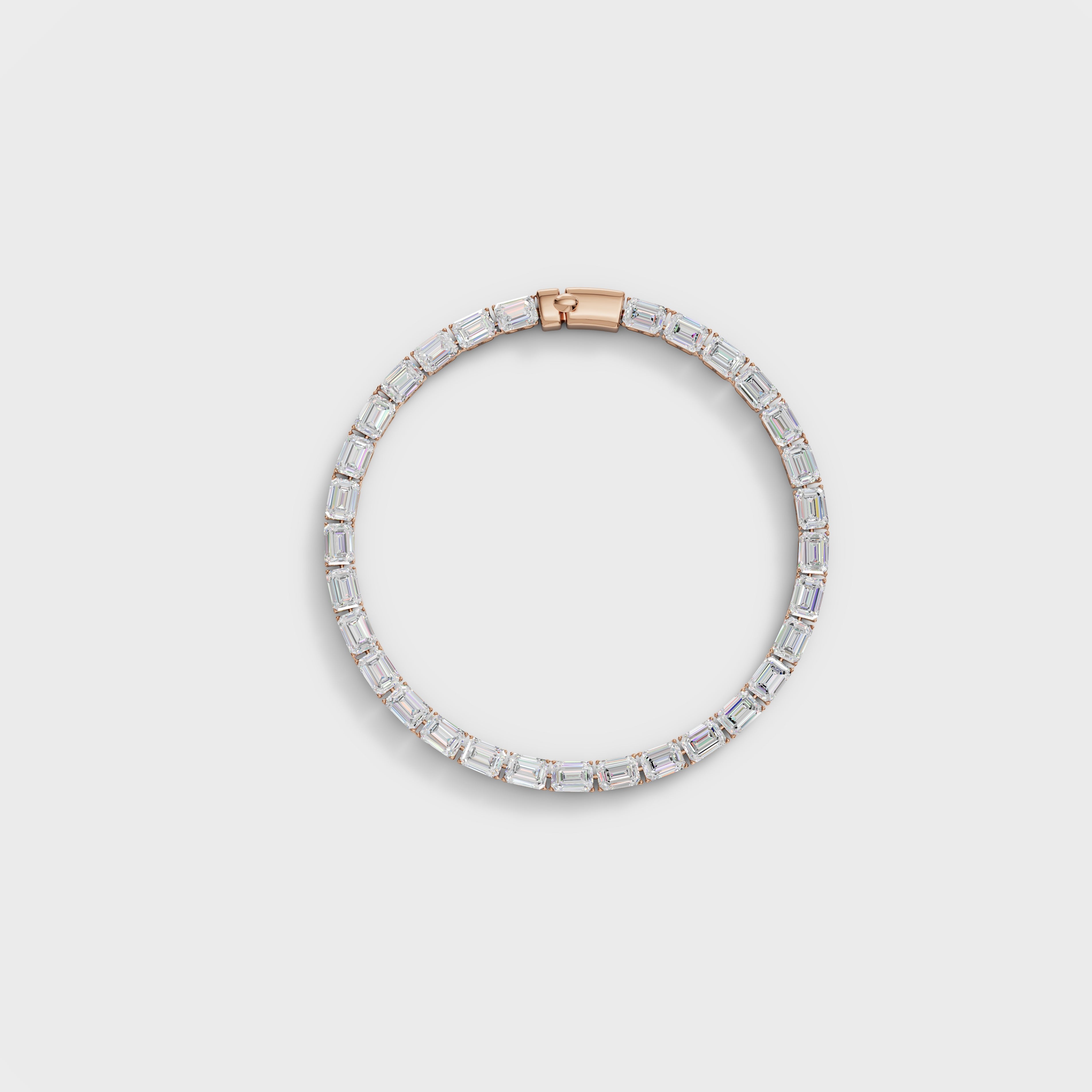 Classic Emerald Cut Diamond Bracelet
