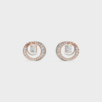 2 in One Oval cut stud & Earrings