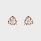 Modern Diamond 2 in 1 Earrings