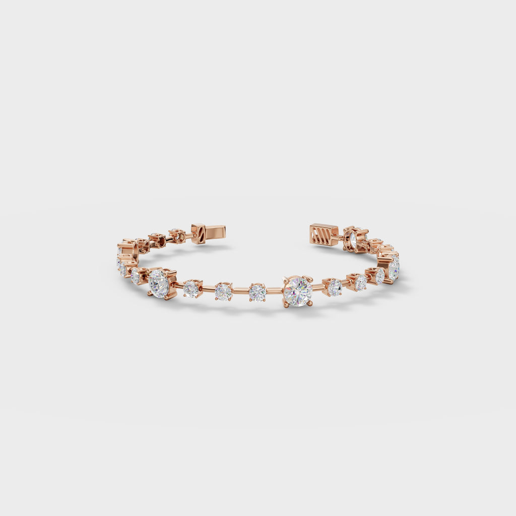 Elegant Round Cut Cubic Zirconia Tennis Bracelet