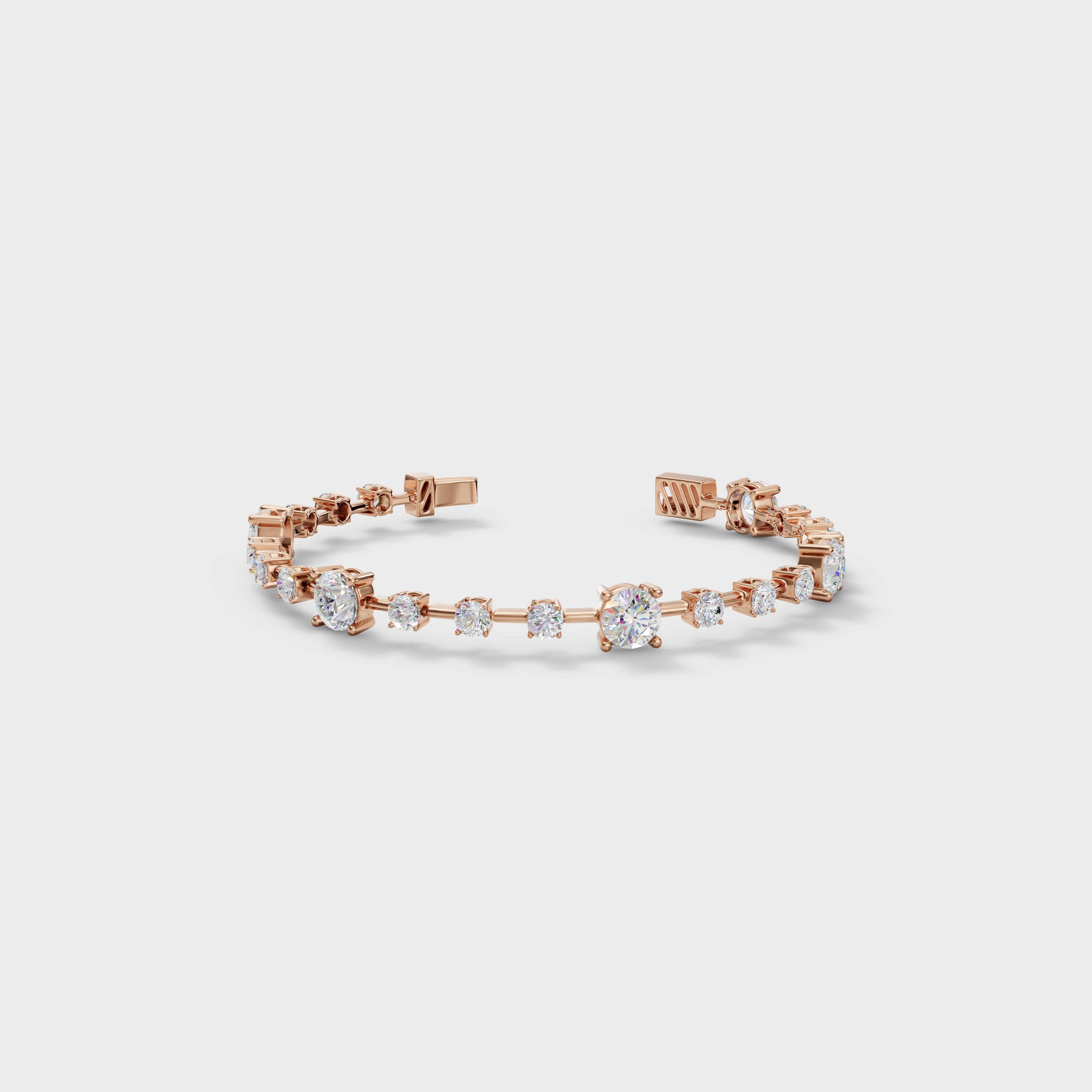 Elegant Round Cut Cubic Zirconia Tennis Bracelet