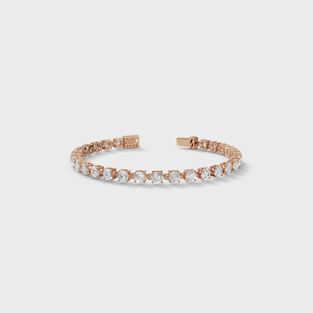 Round Cut Diamond Tennis Bracelet