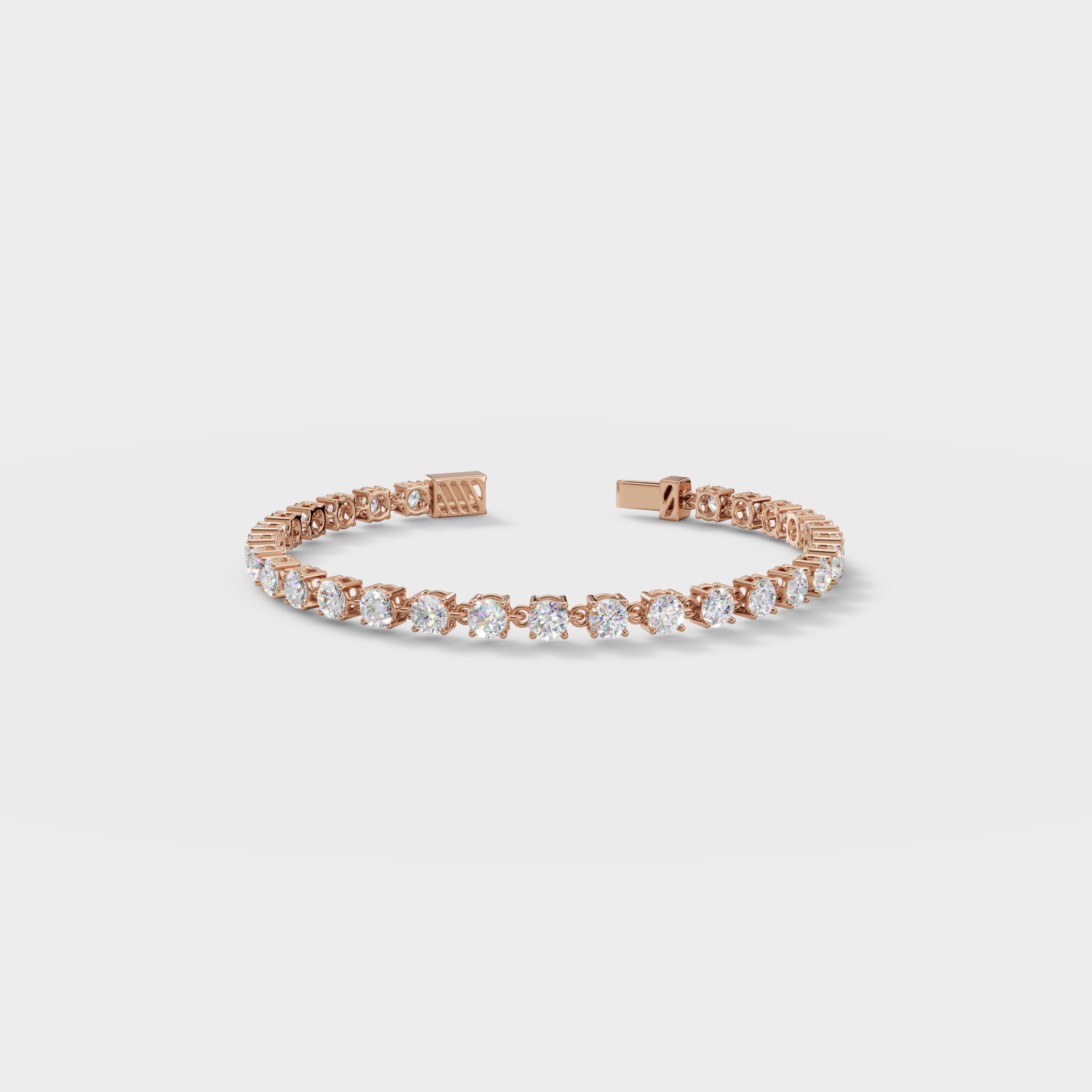 Round Cut Diamond Tennis Bracelet