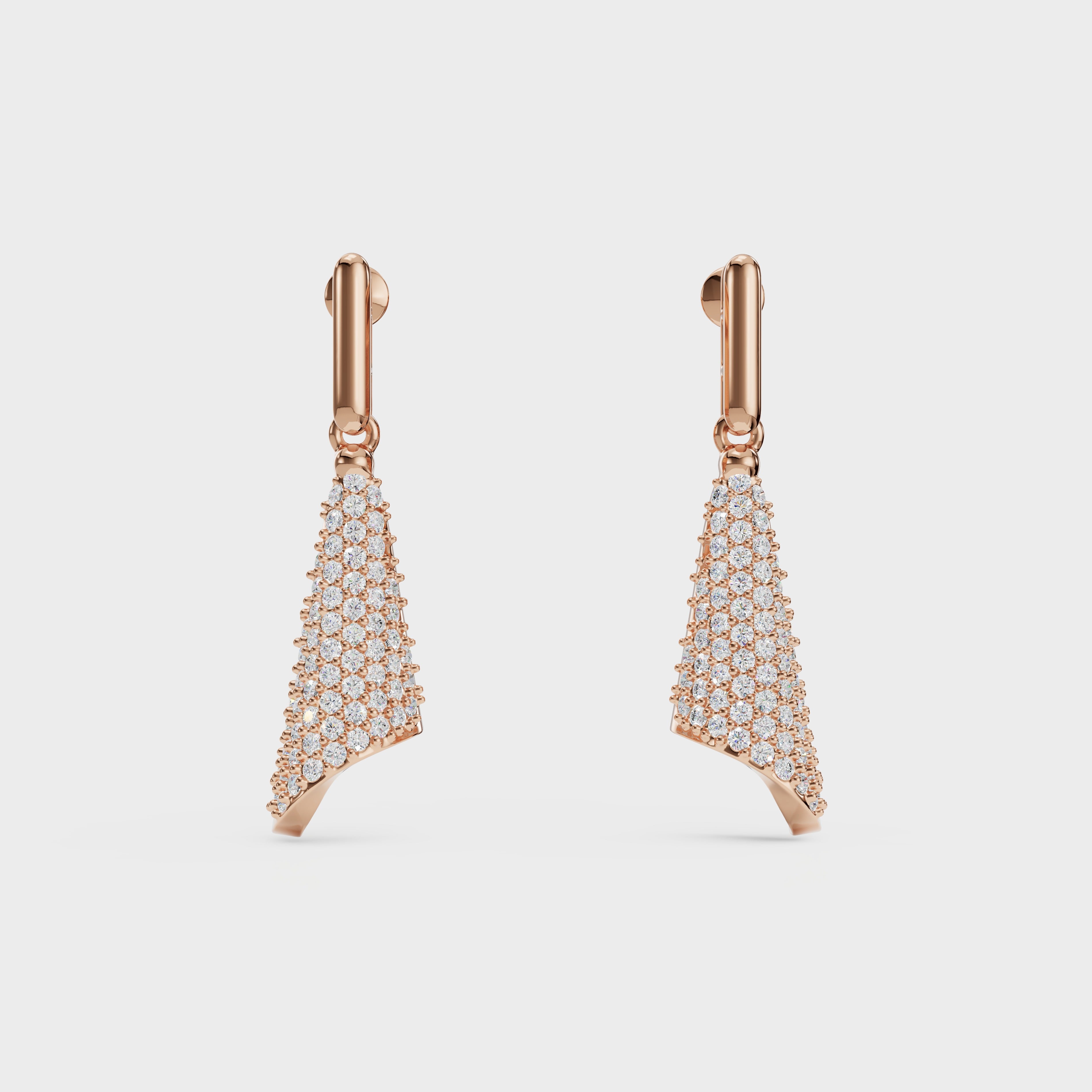 Twisted Triangle Diamond Danglers