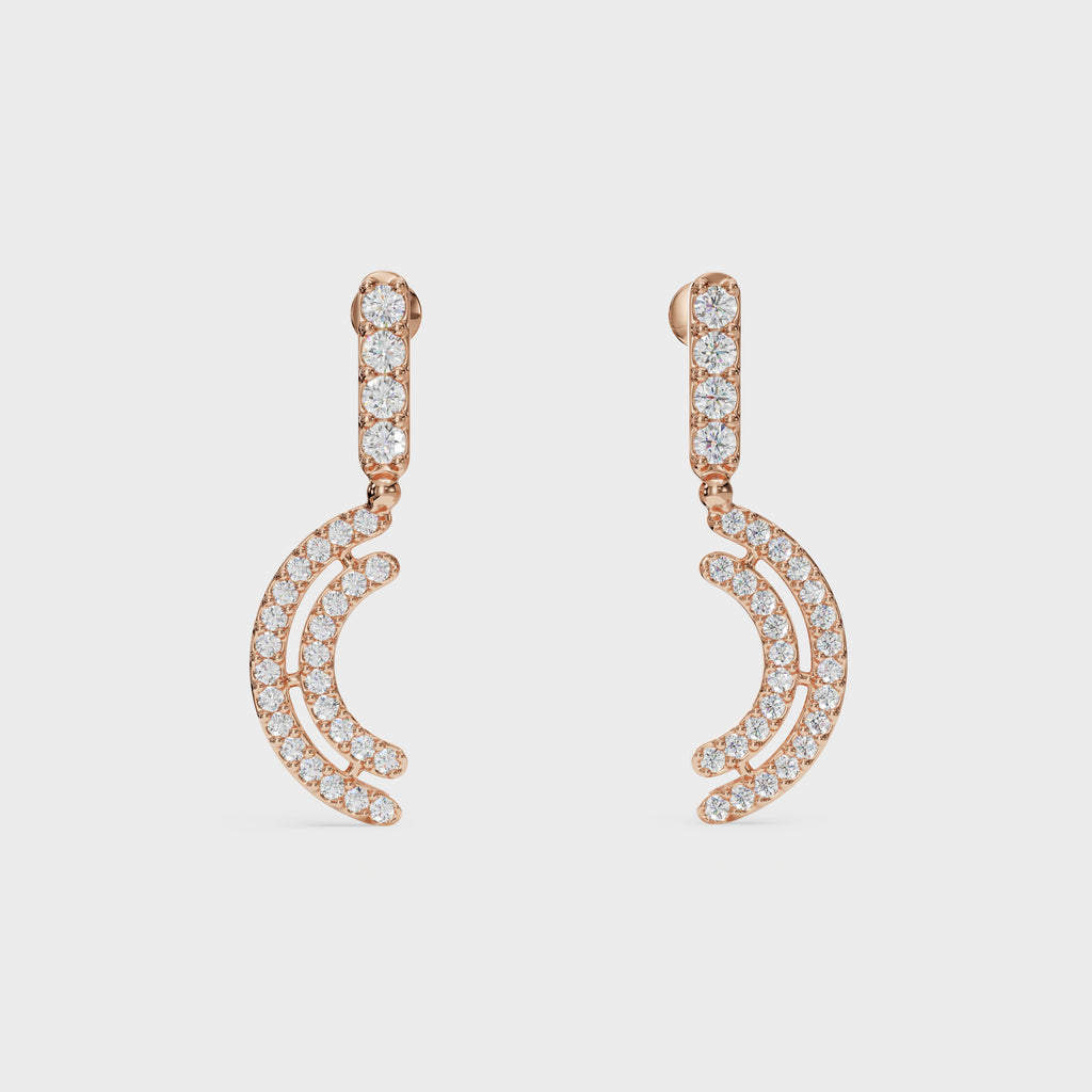 Crescent Wave Diamond Drops