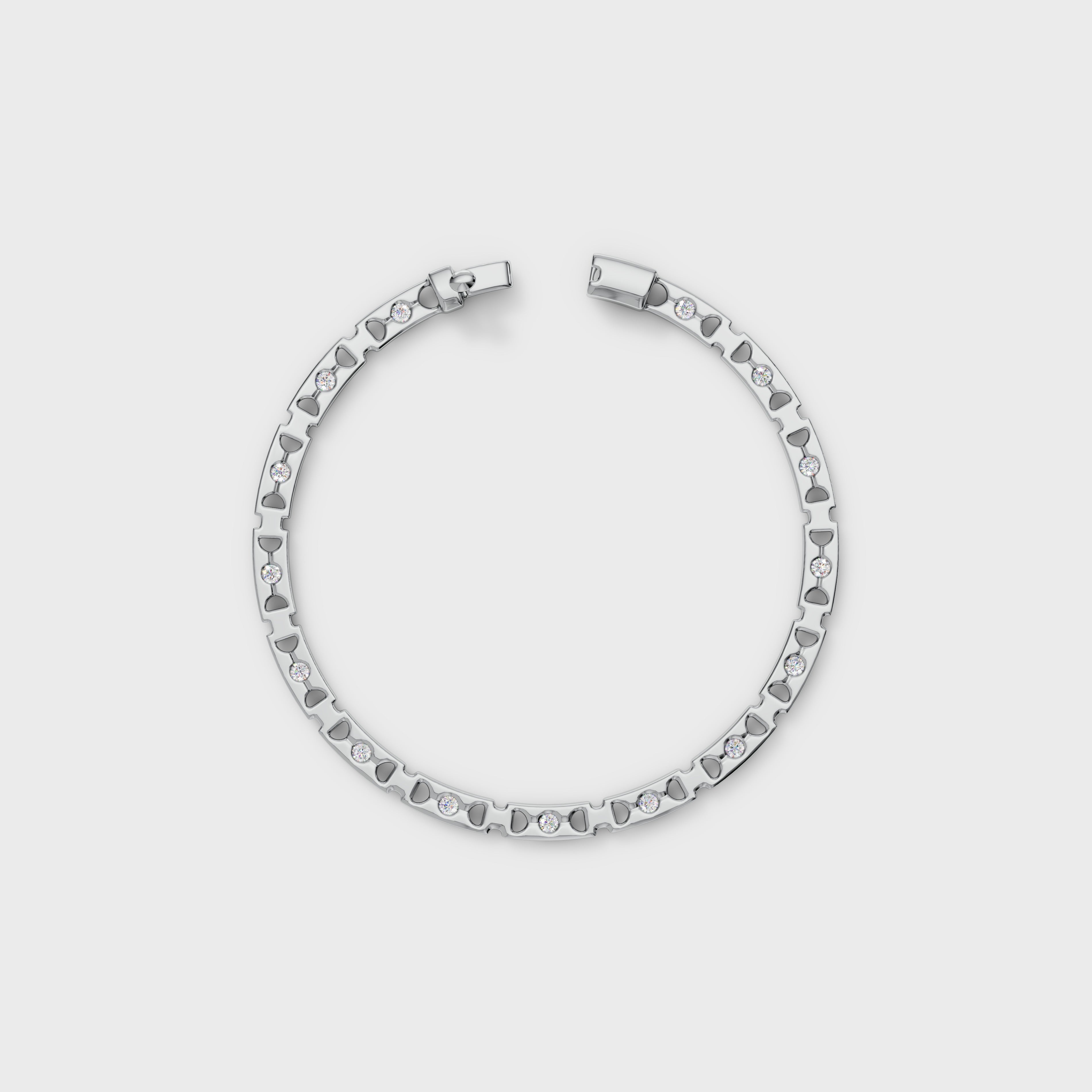 Aurora Round Cut Tennis Bracelet