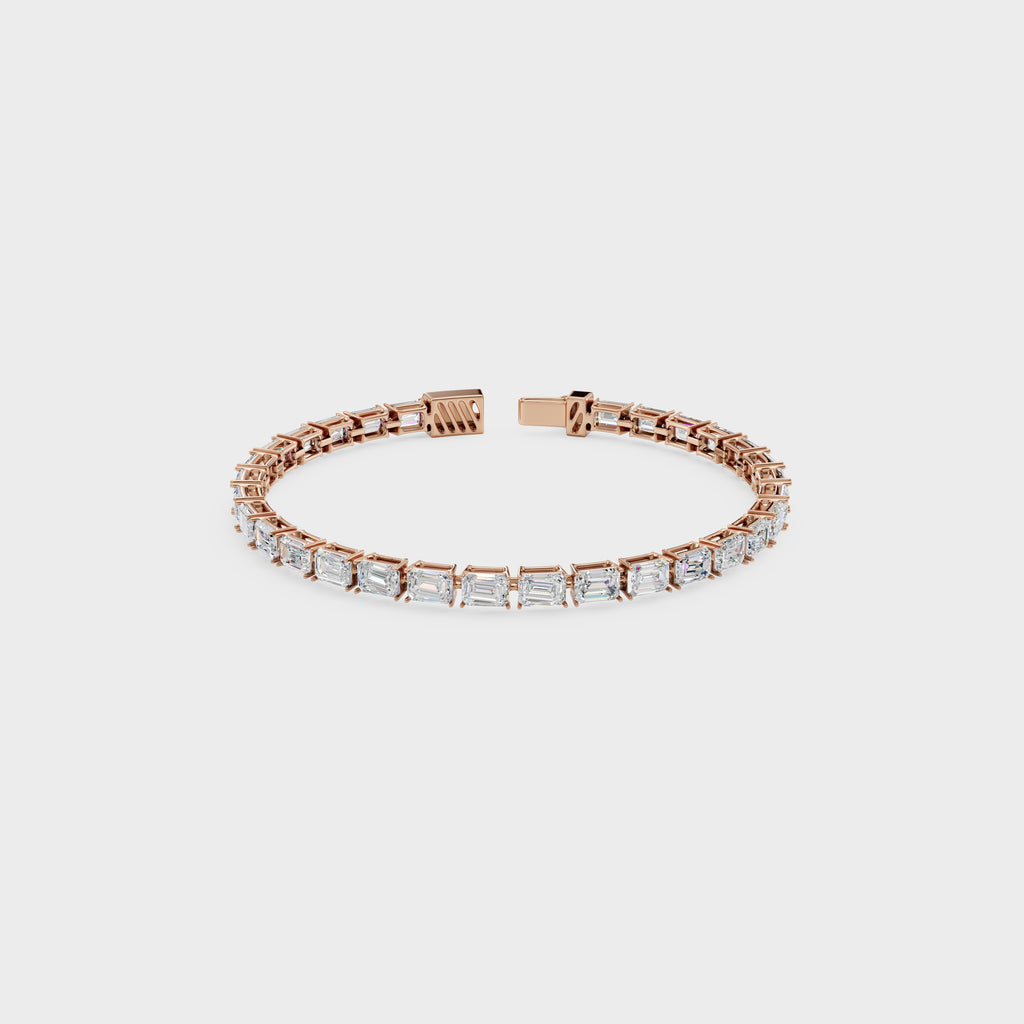 Classic Emerald Cut Diamond Bracelet
