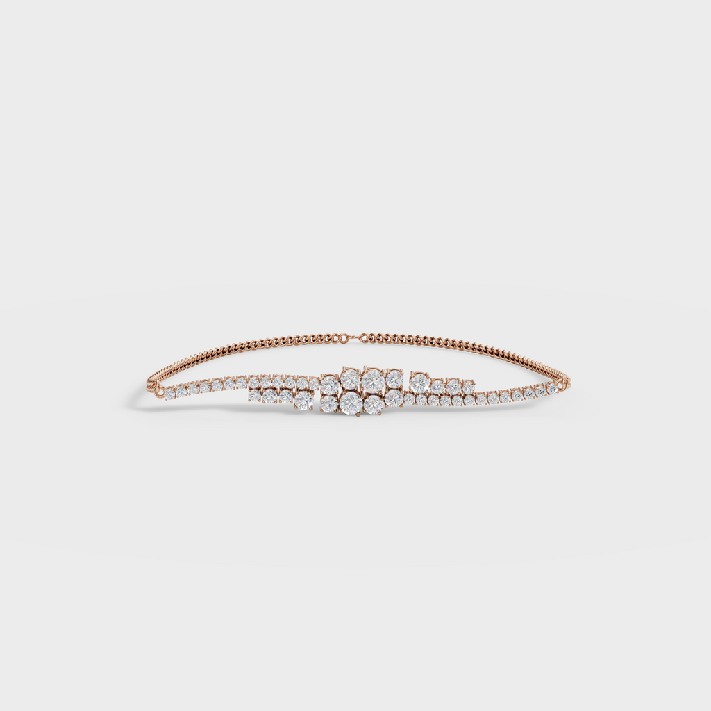 Luxury Cluster Cubic Zicronia Diamond Bracelet