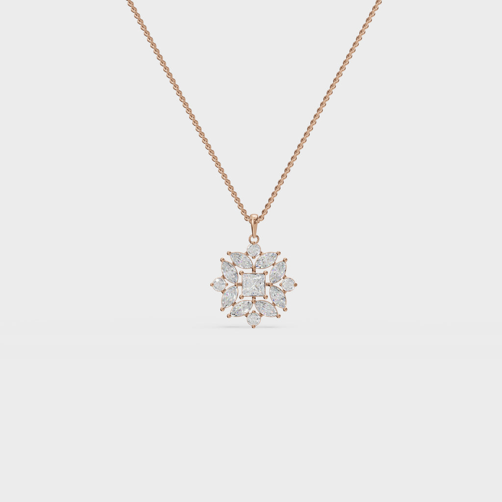 Geometric bloom pendant