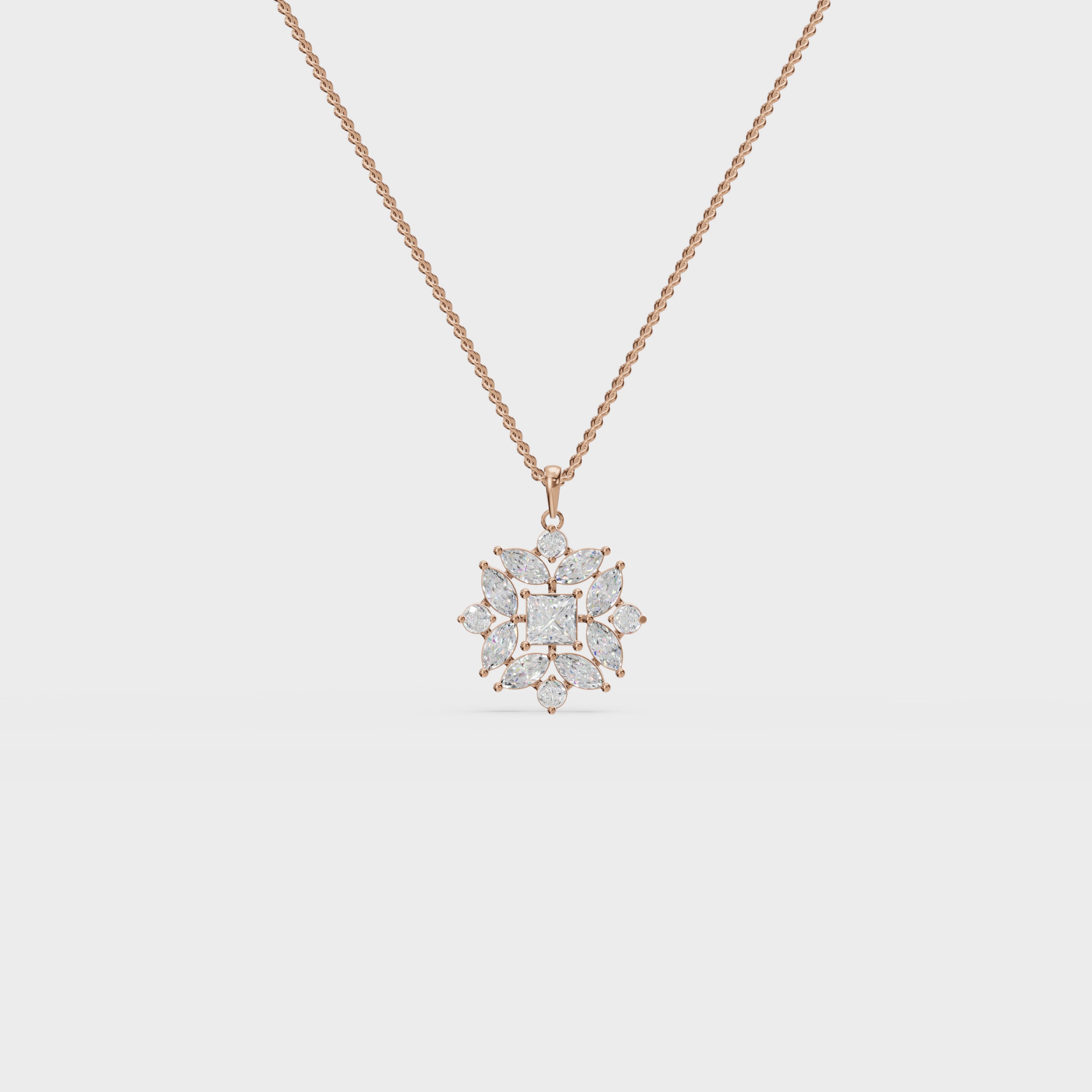 Geometric bloom pendant