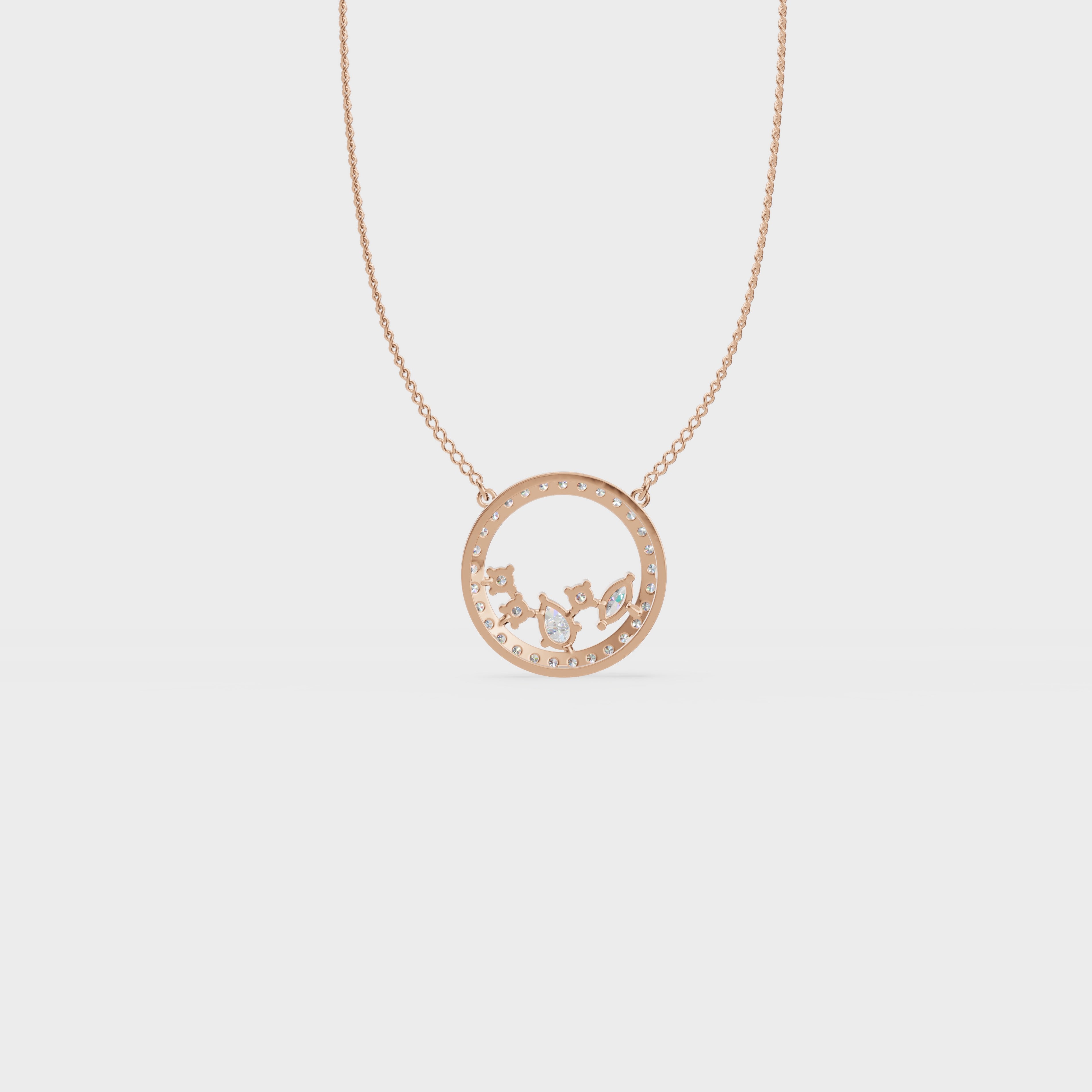 Celestial circle pendant