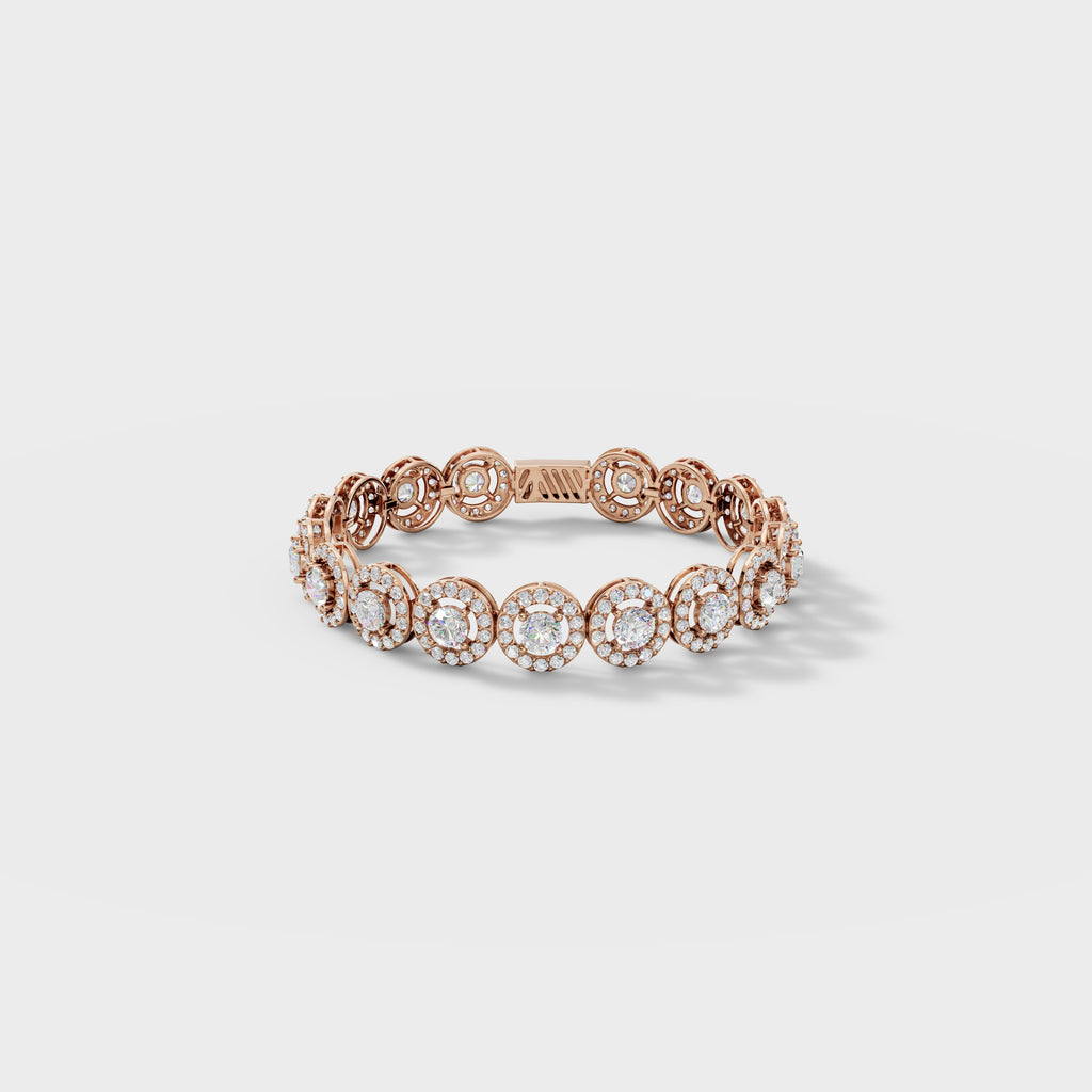 Halo Diamond Bracelet