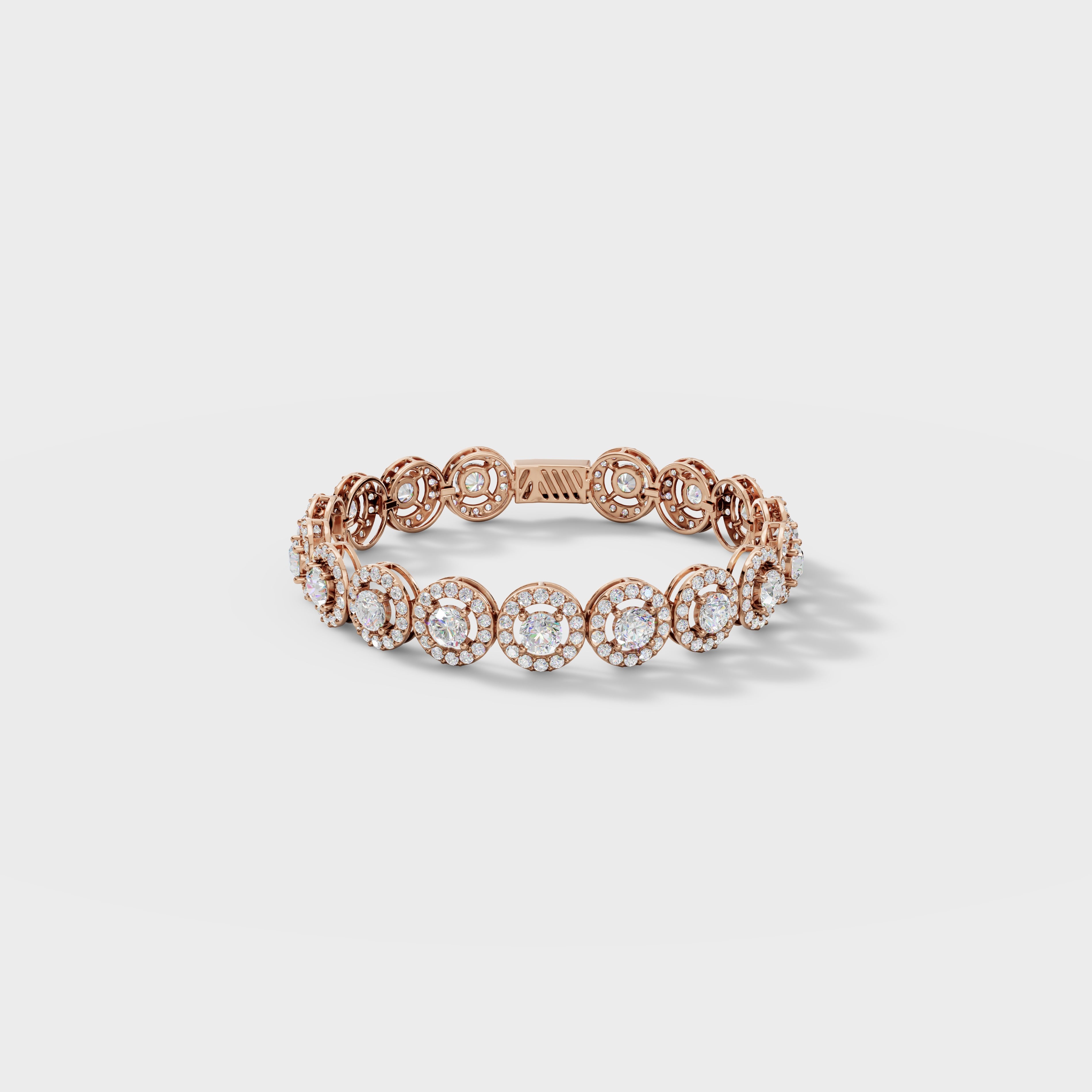 Halo Diamond Bracelet