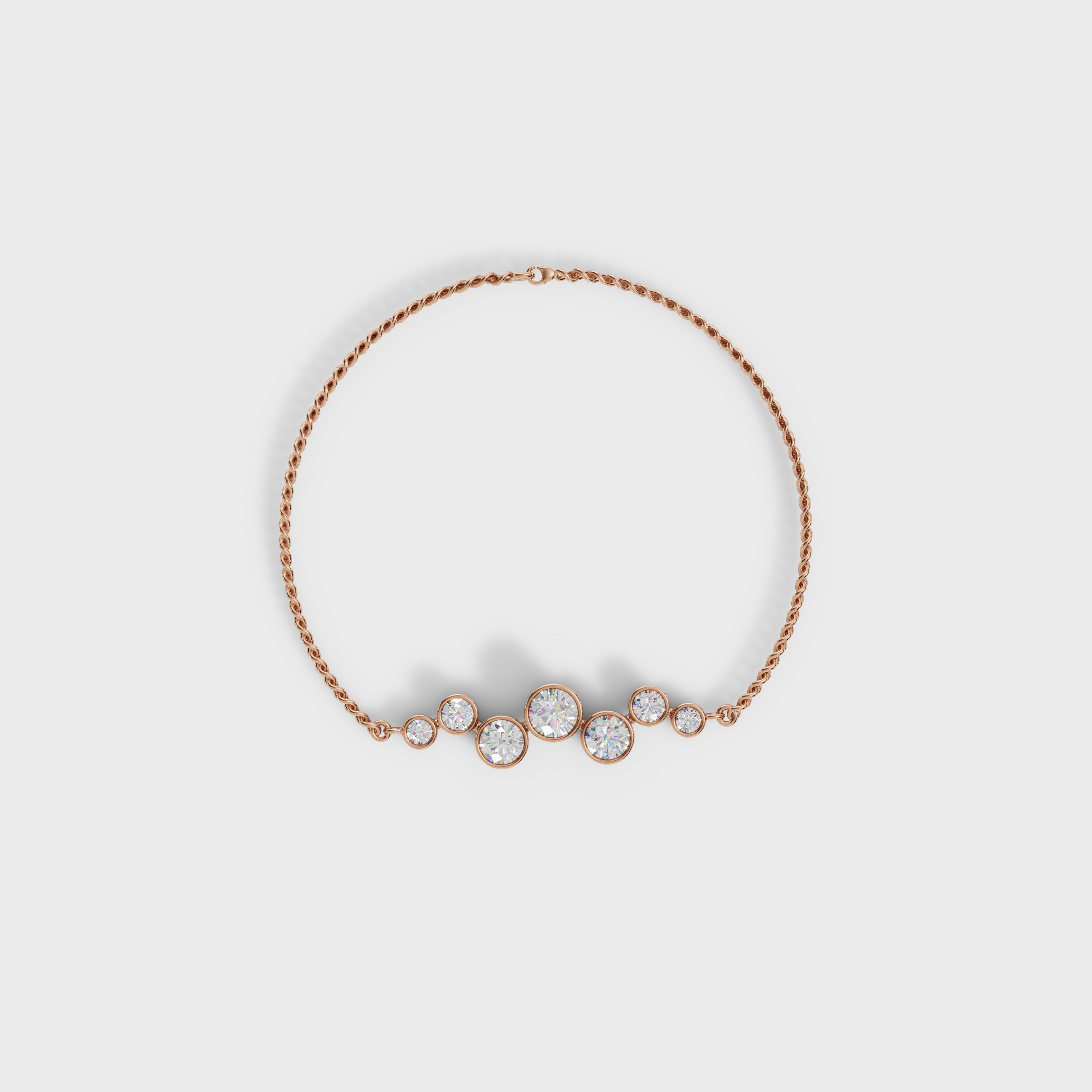 Sparkling Bezel Set Crystal Bracelet