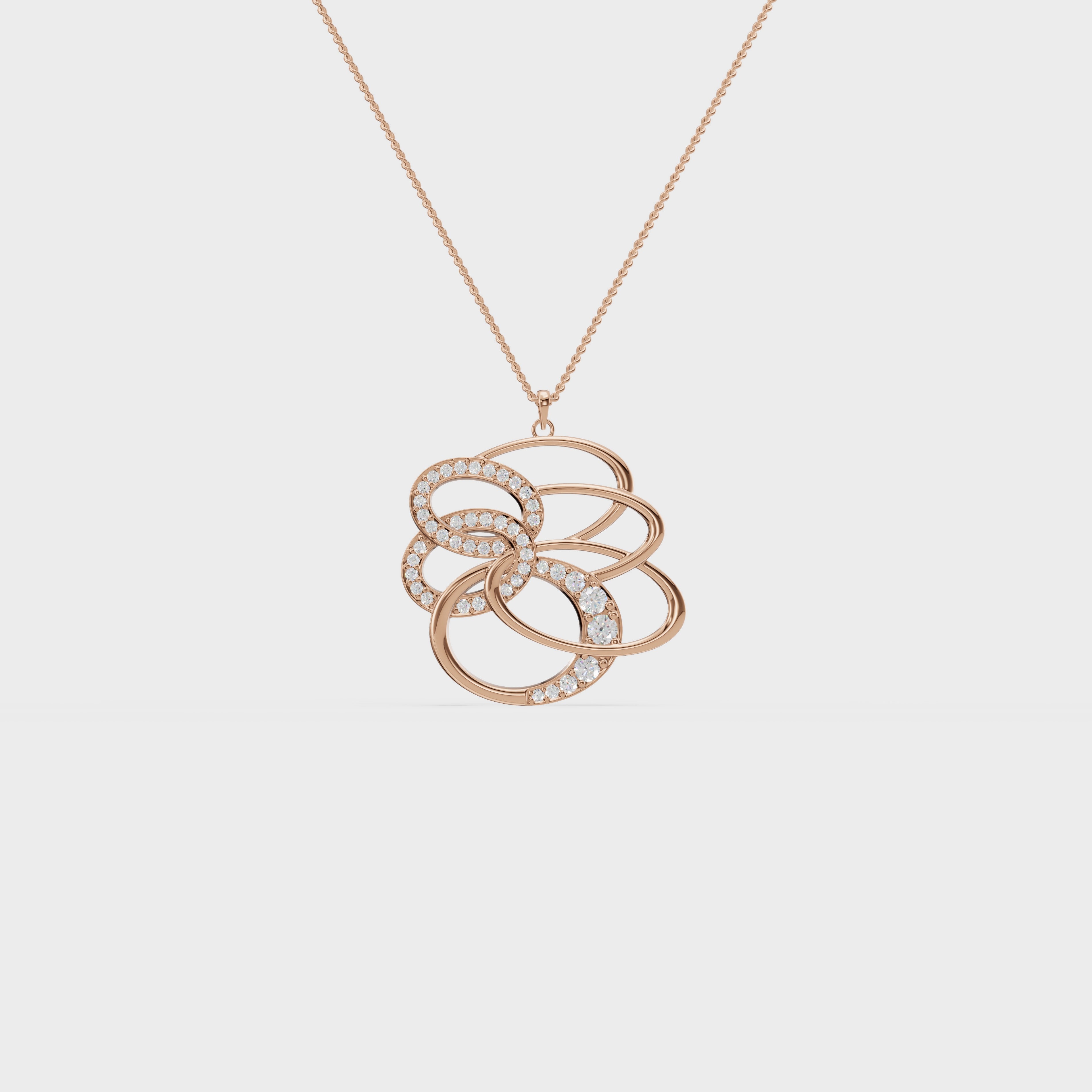 Figure Dual Swirl Pendant