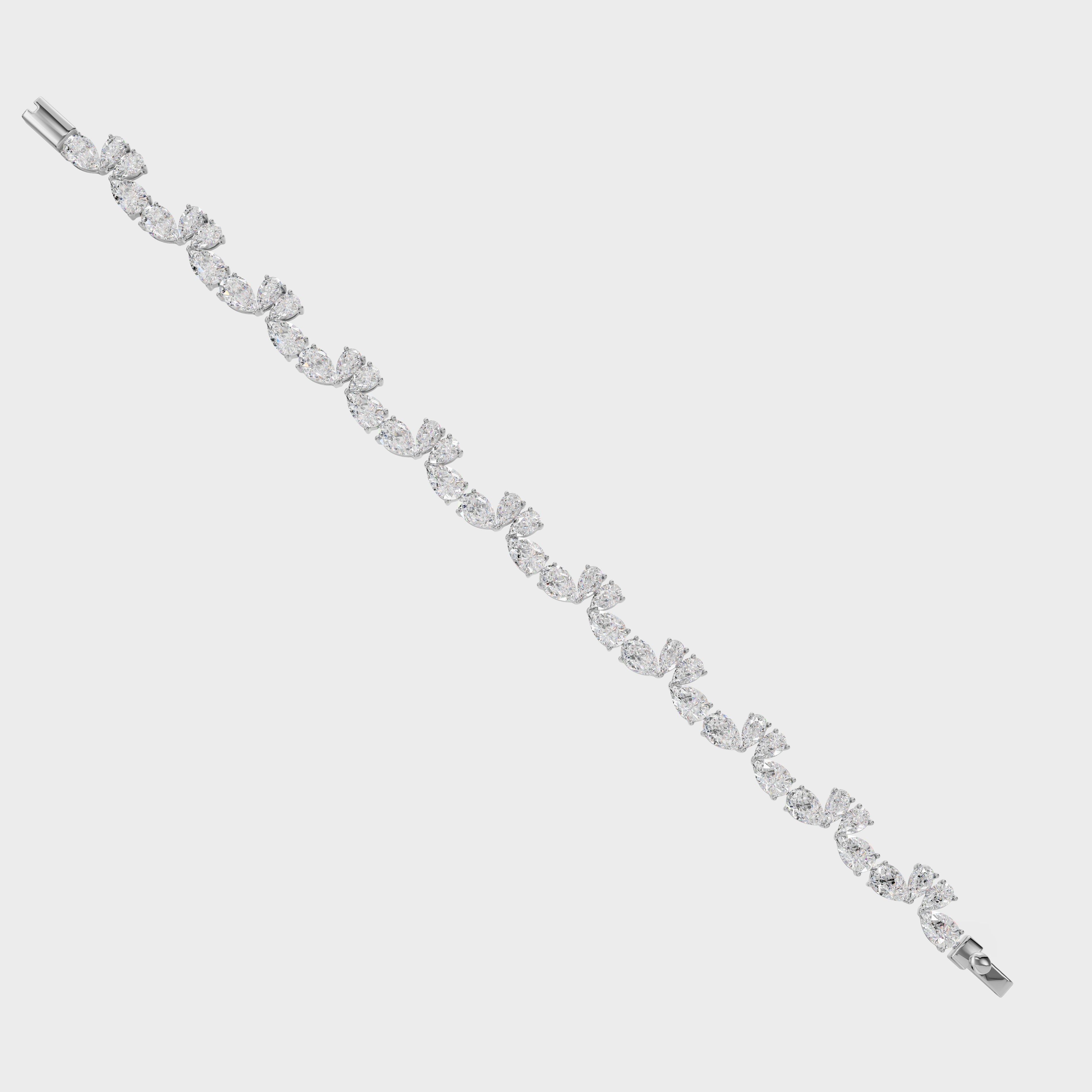 Luminious Love Of Swan Diamond Bracelet