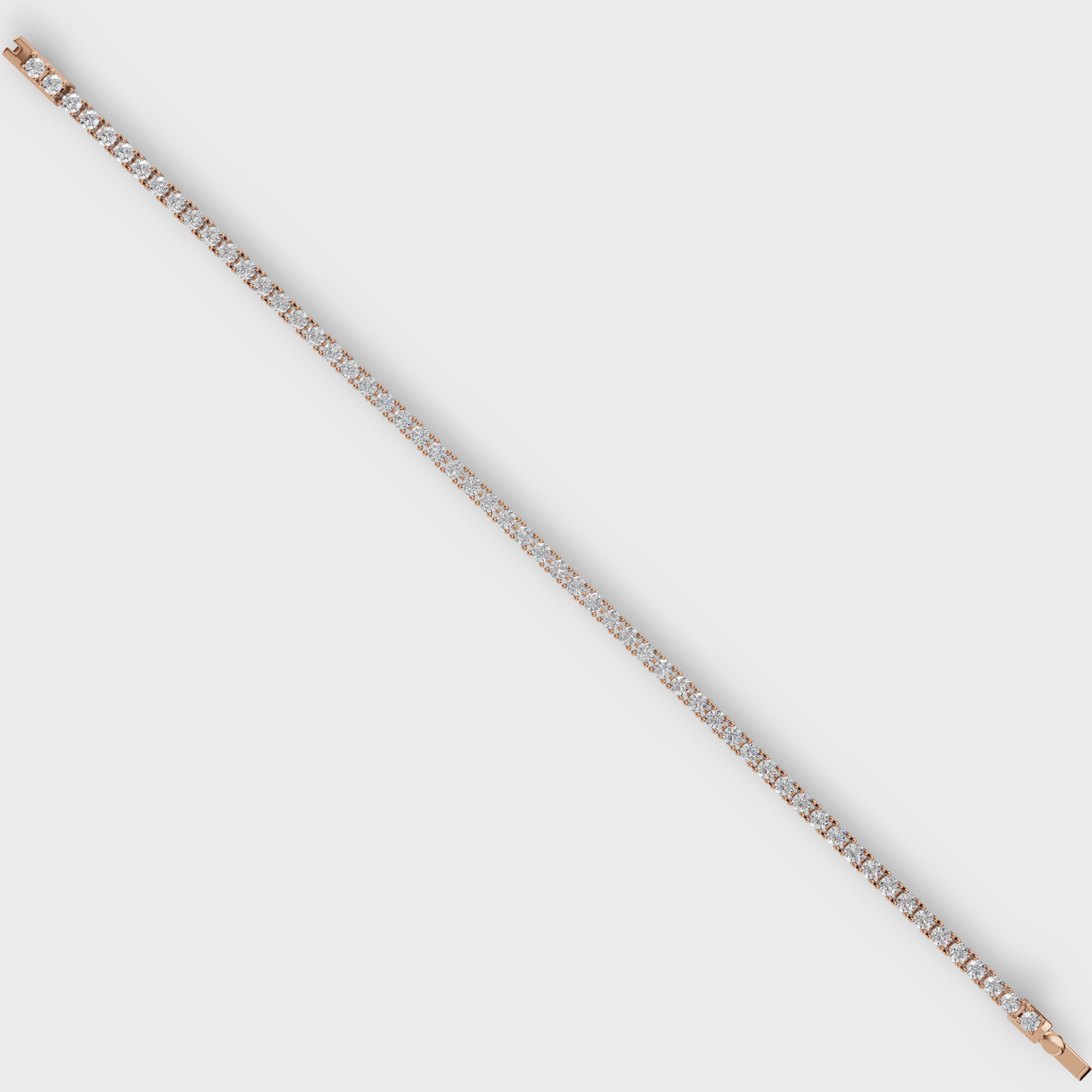 0.22 Ct Elegant Diamond Tennis Bracelet