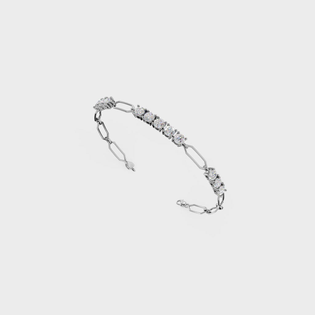 Crystal Grid Diamond Bracelet