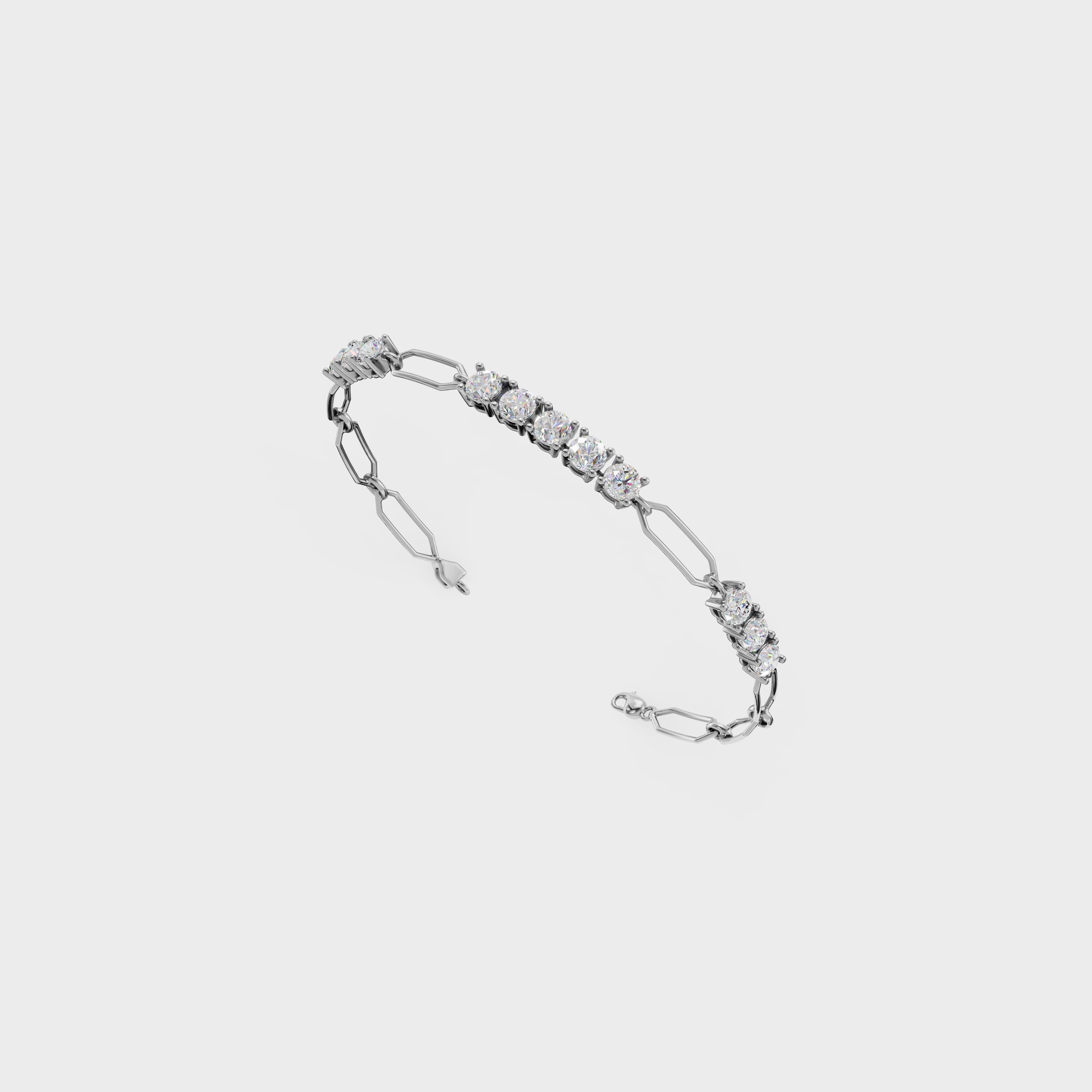 Crystal Grid Diamond Bracelet
