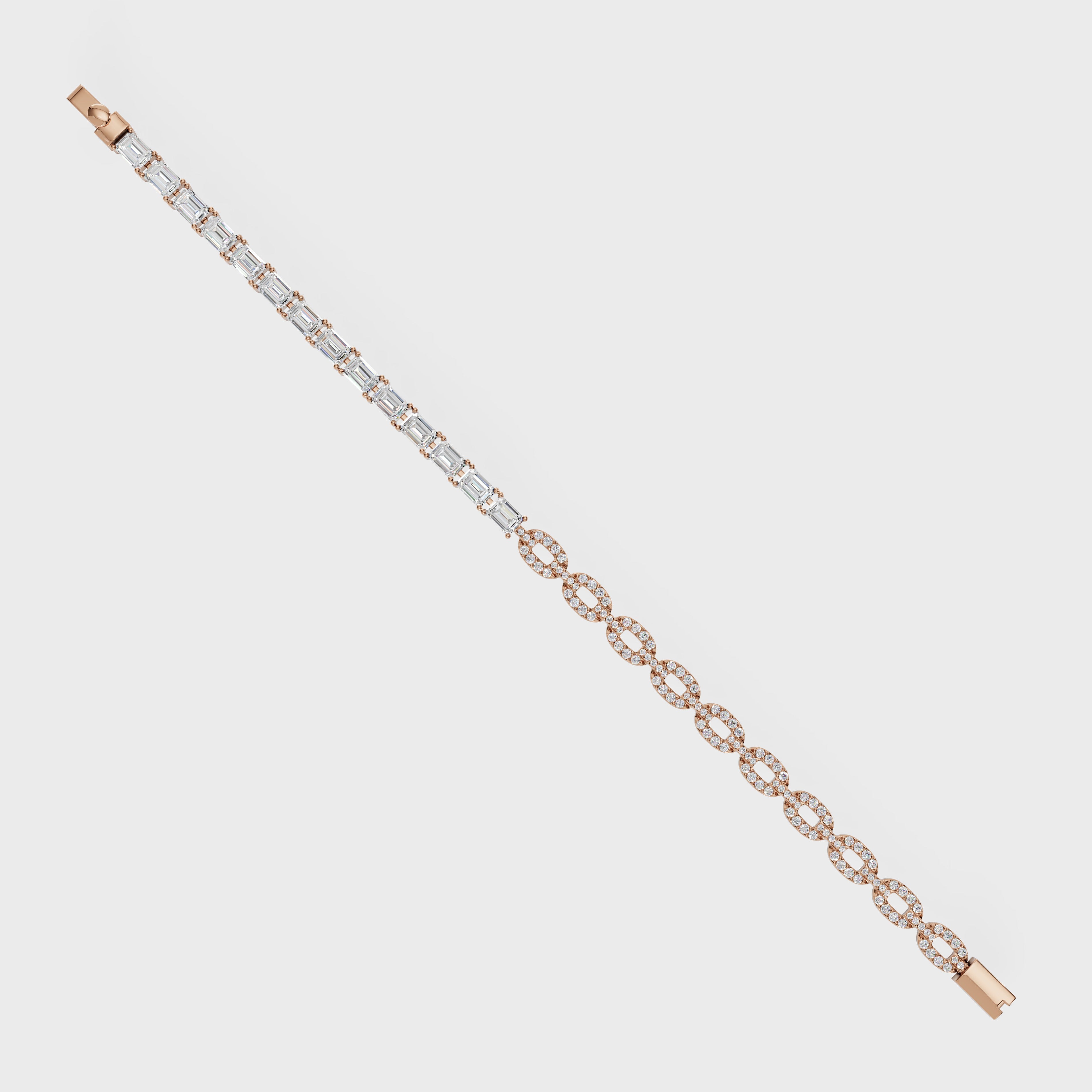 Emerald Shine Link Bracelet