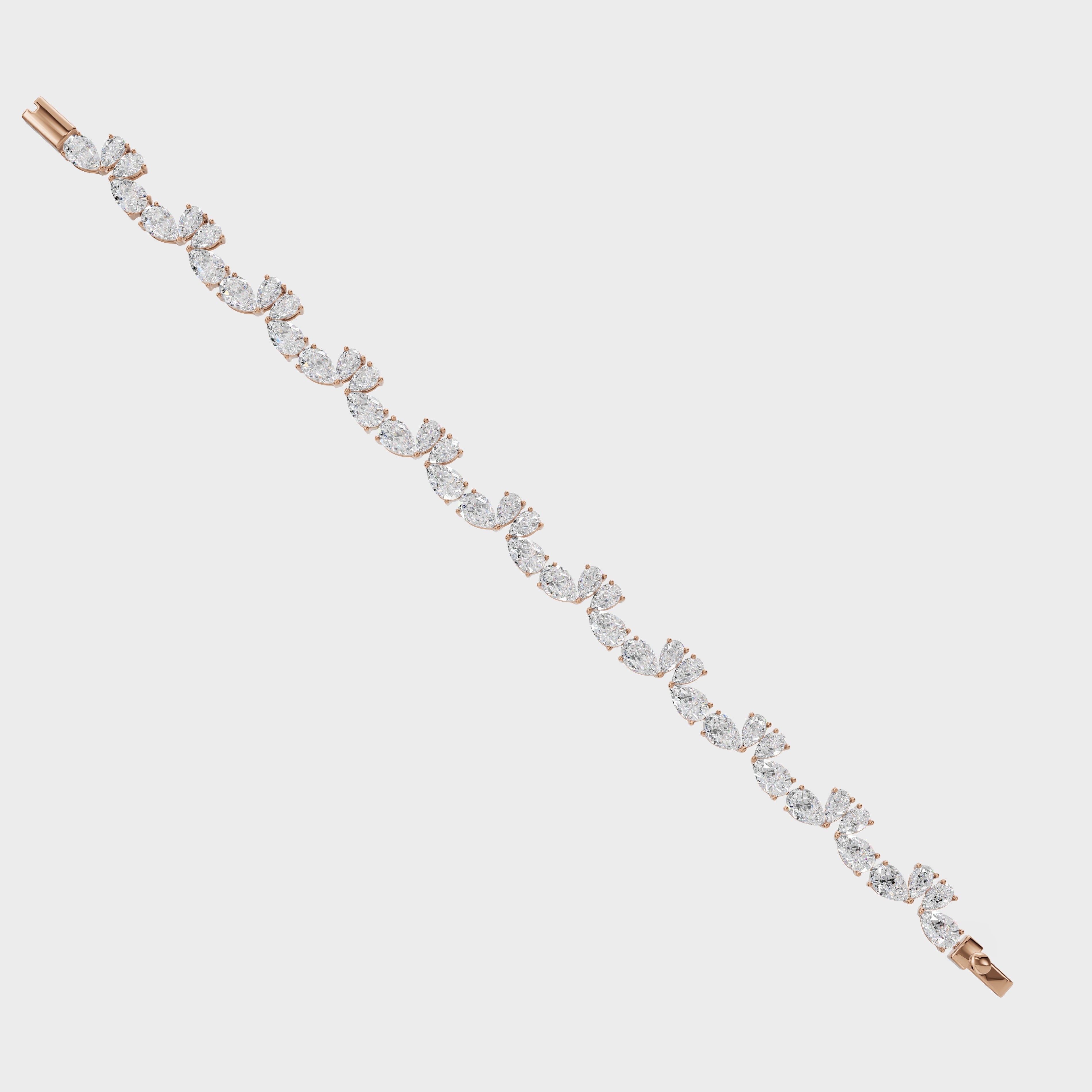 Luminious Love Of Swan Diamond Bracelet