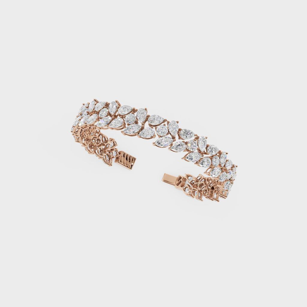 Elegant Pear Cut Tennis Bracelet