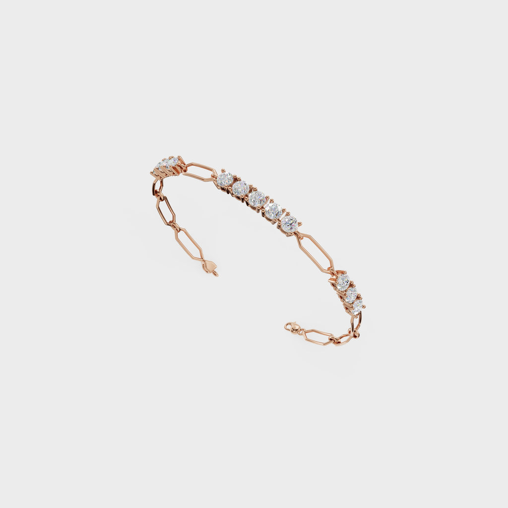 Crystal Grid Diamond Bracelet