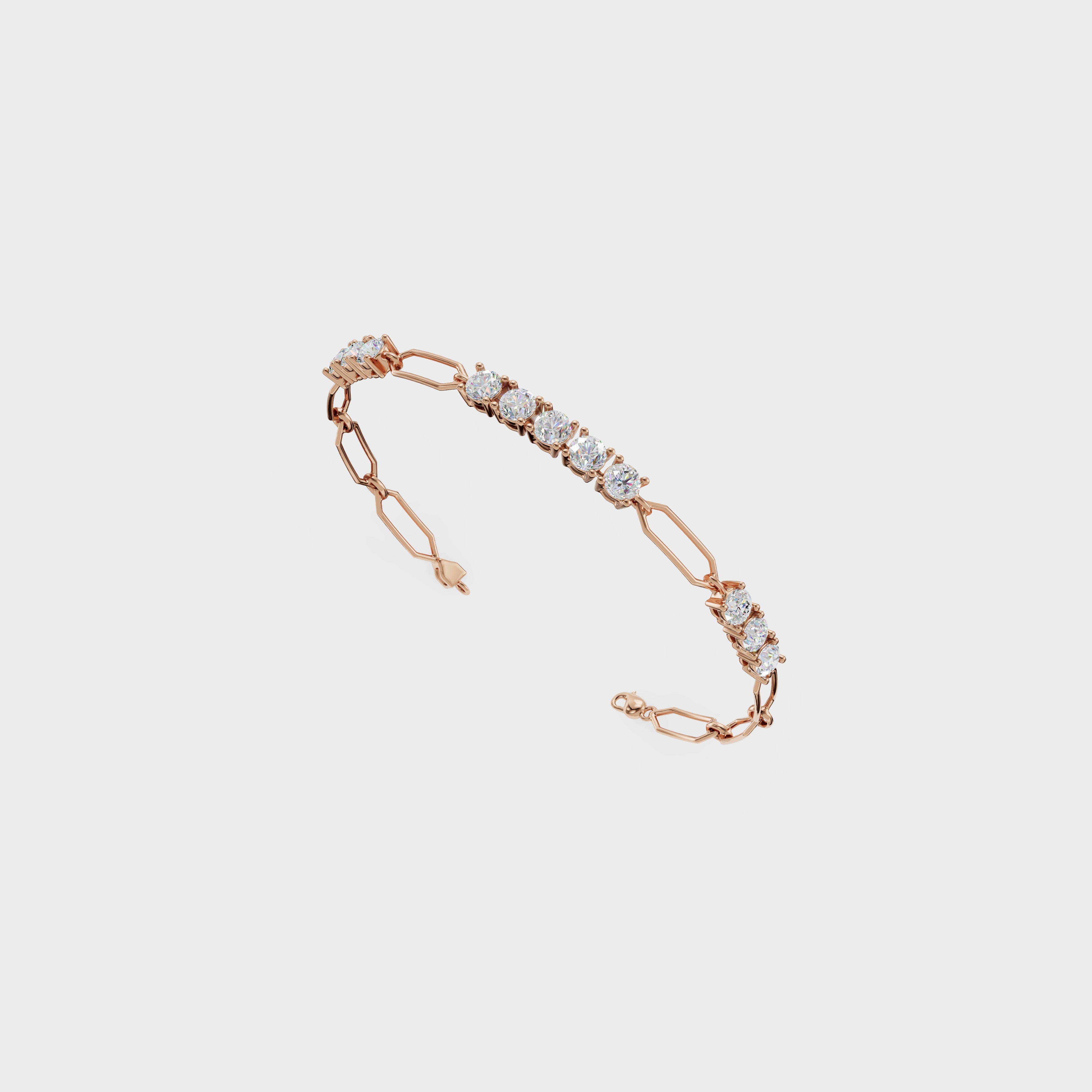 Crystal Grid Diamond Bracelet