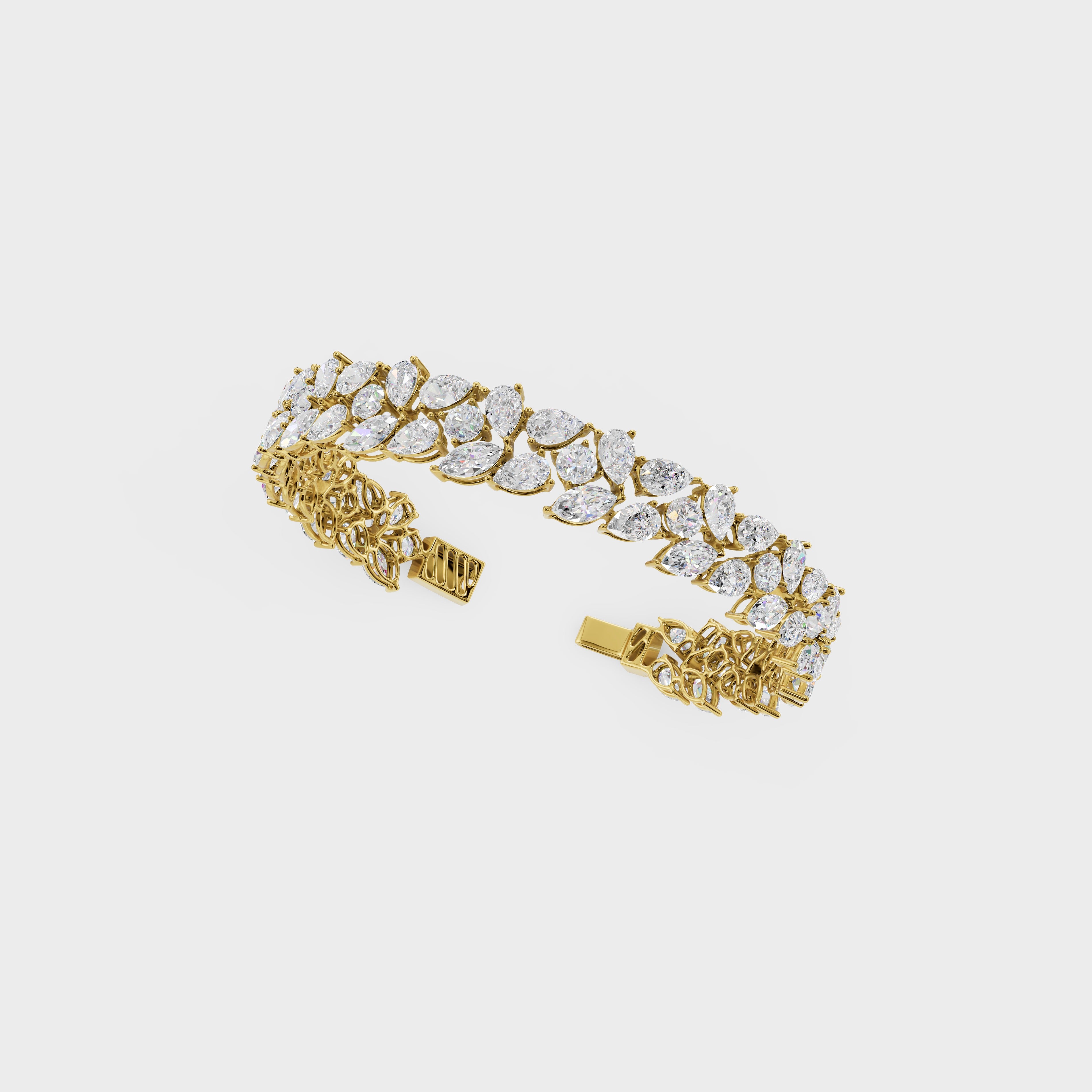 Elegant Pear Cut Tennis Bracelet
