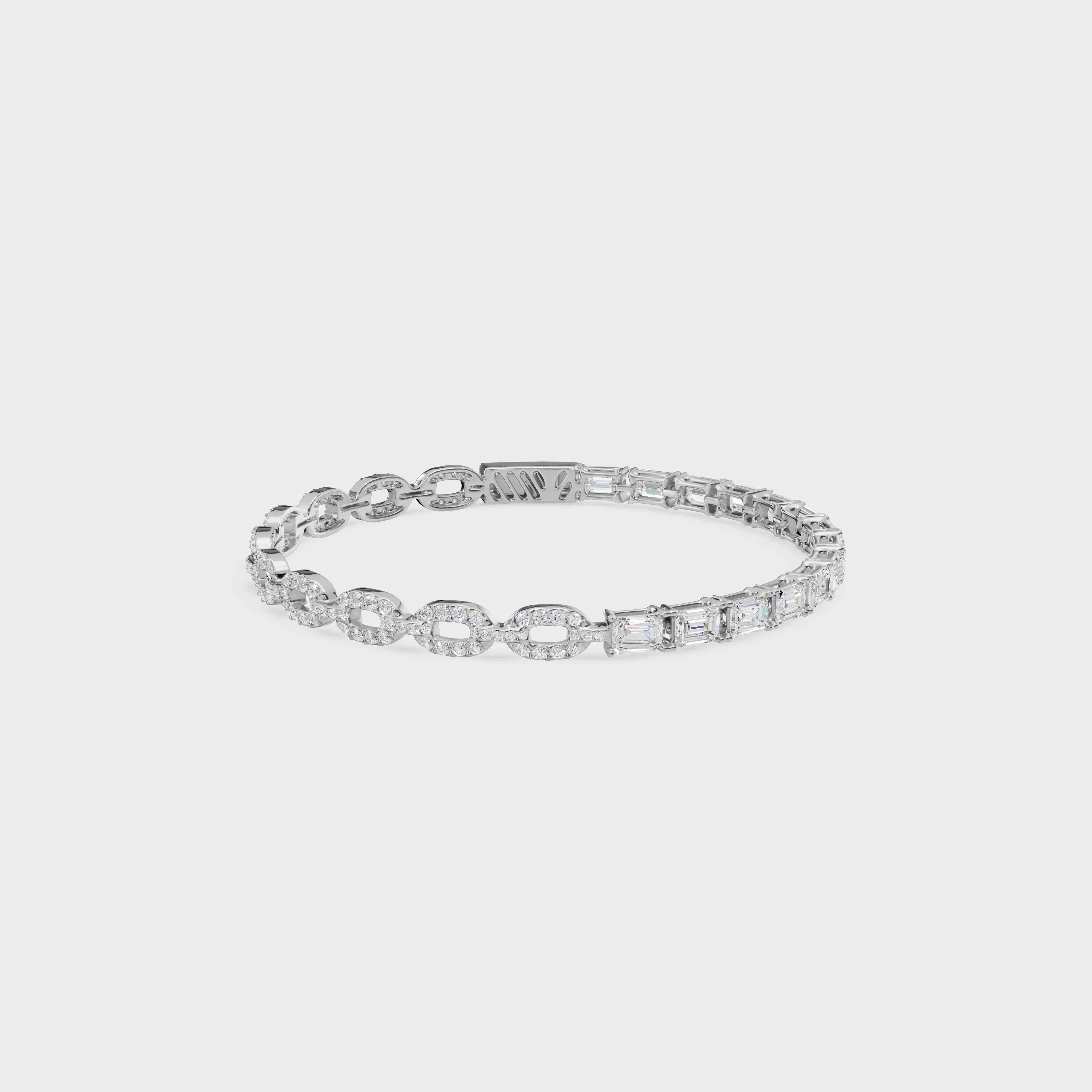 Emerald Shine Link Bracelet