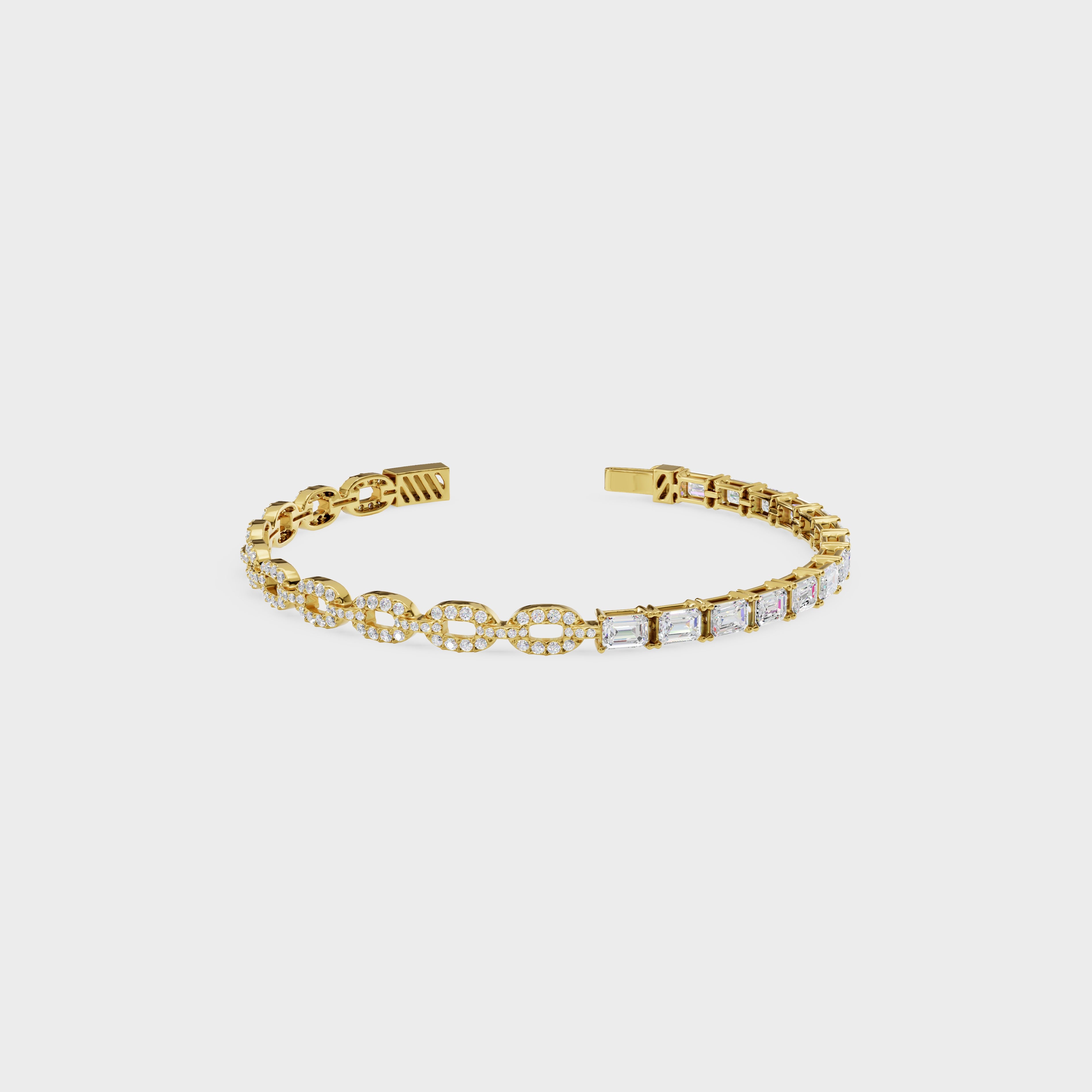 Emerald Shine Link Bracelet