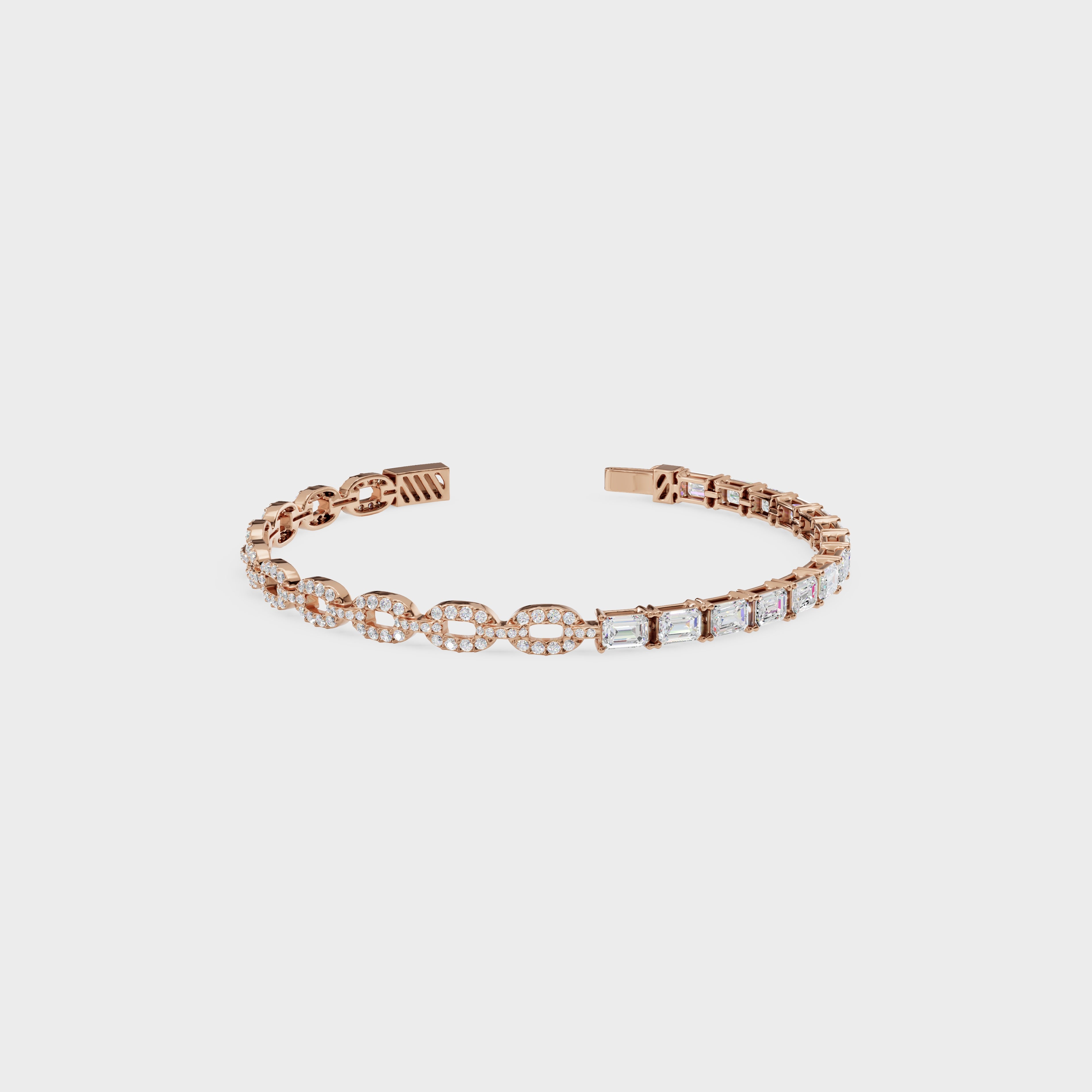 Emerald Shine Link Bracelet