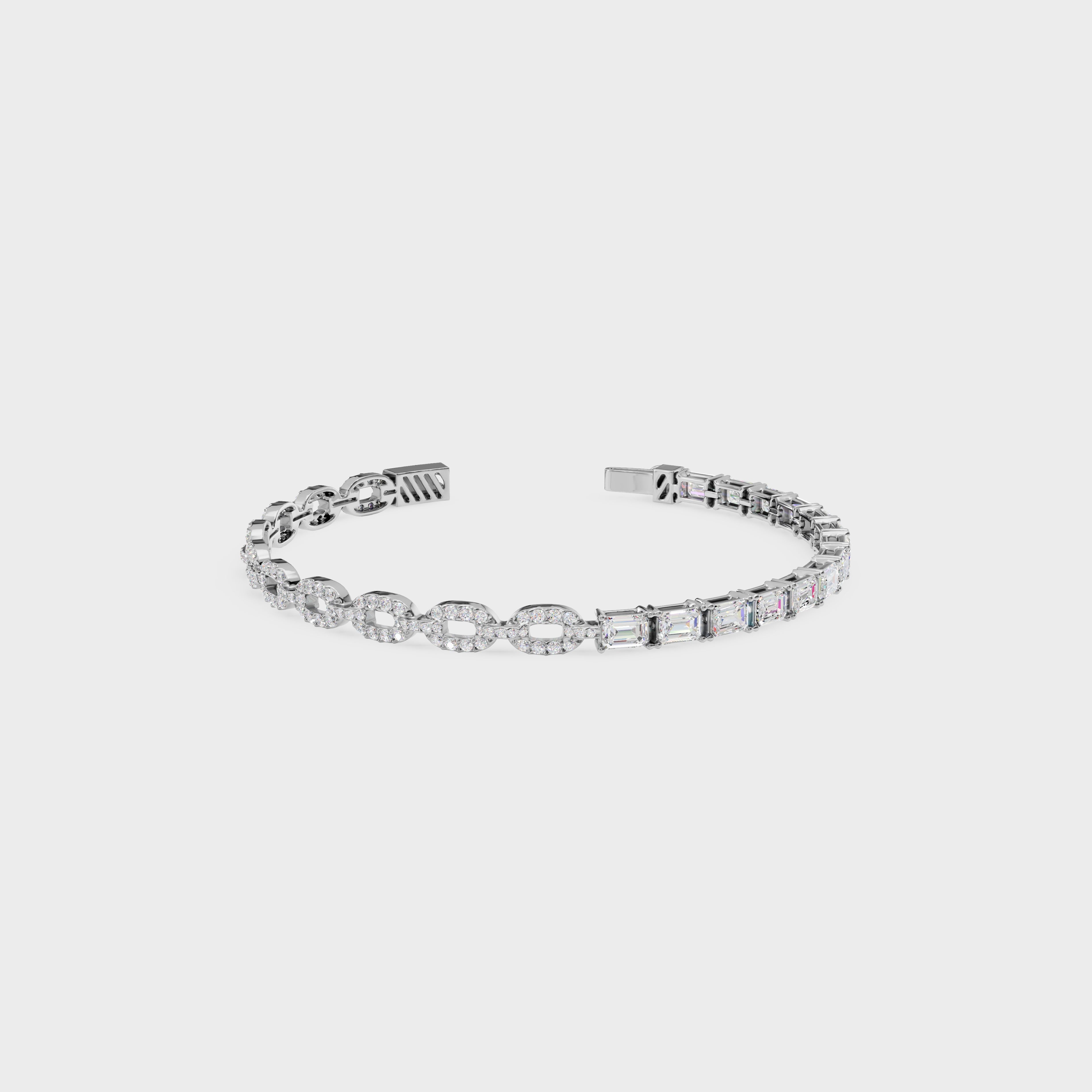 Emerald Shine Link Bracelet