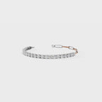 Elegant Diamond Drop Paperclip Bracelet