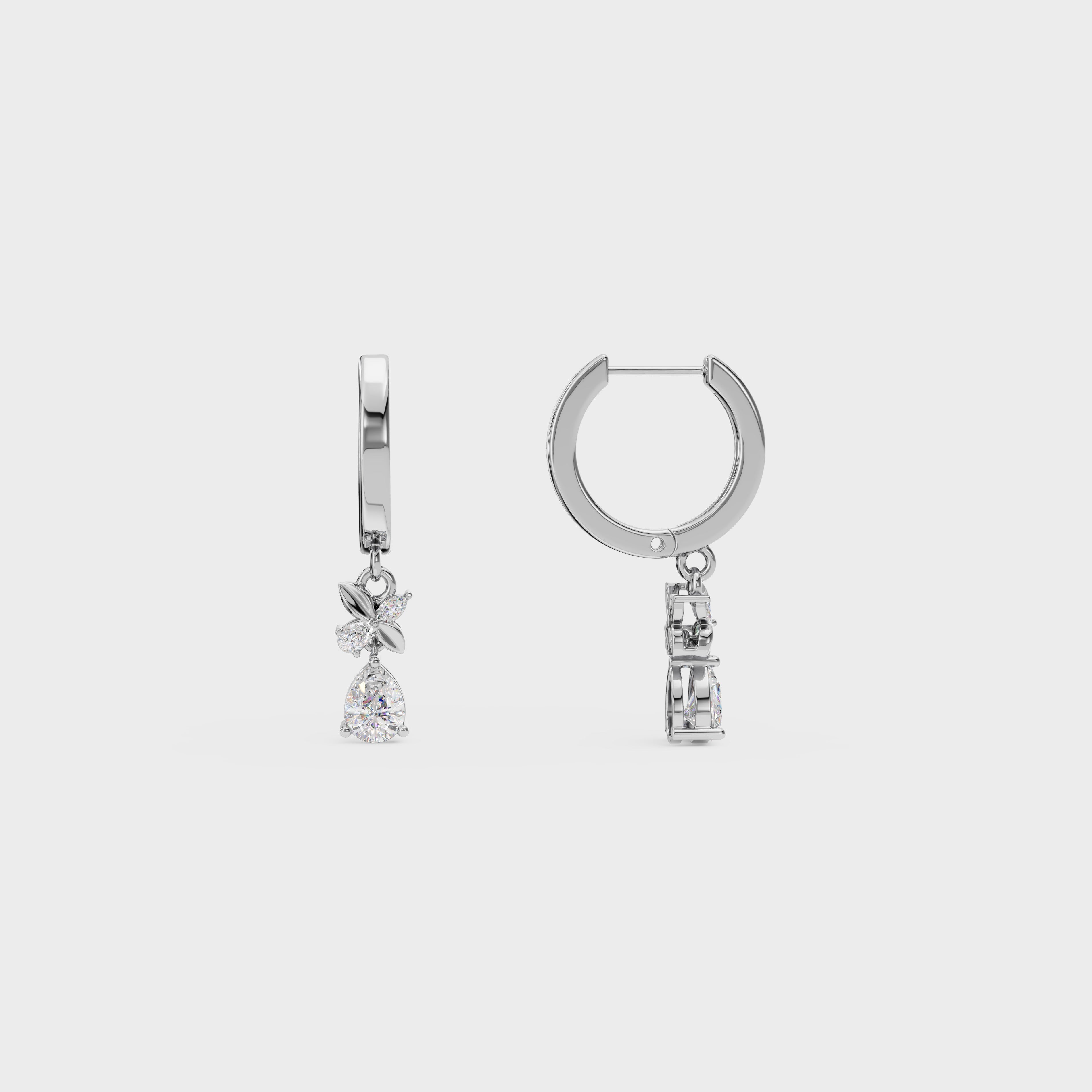 Butterfly Drop Earrings