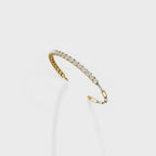 Elegant Diamond Drop Paperclip Bracelet
