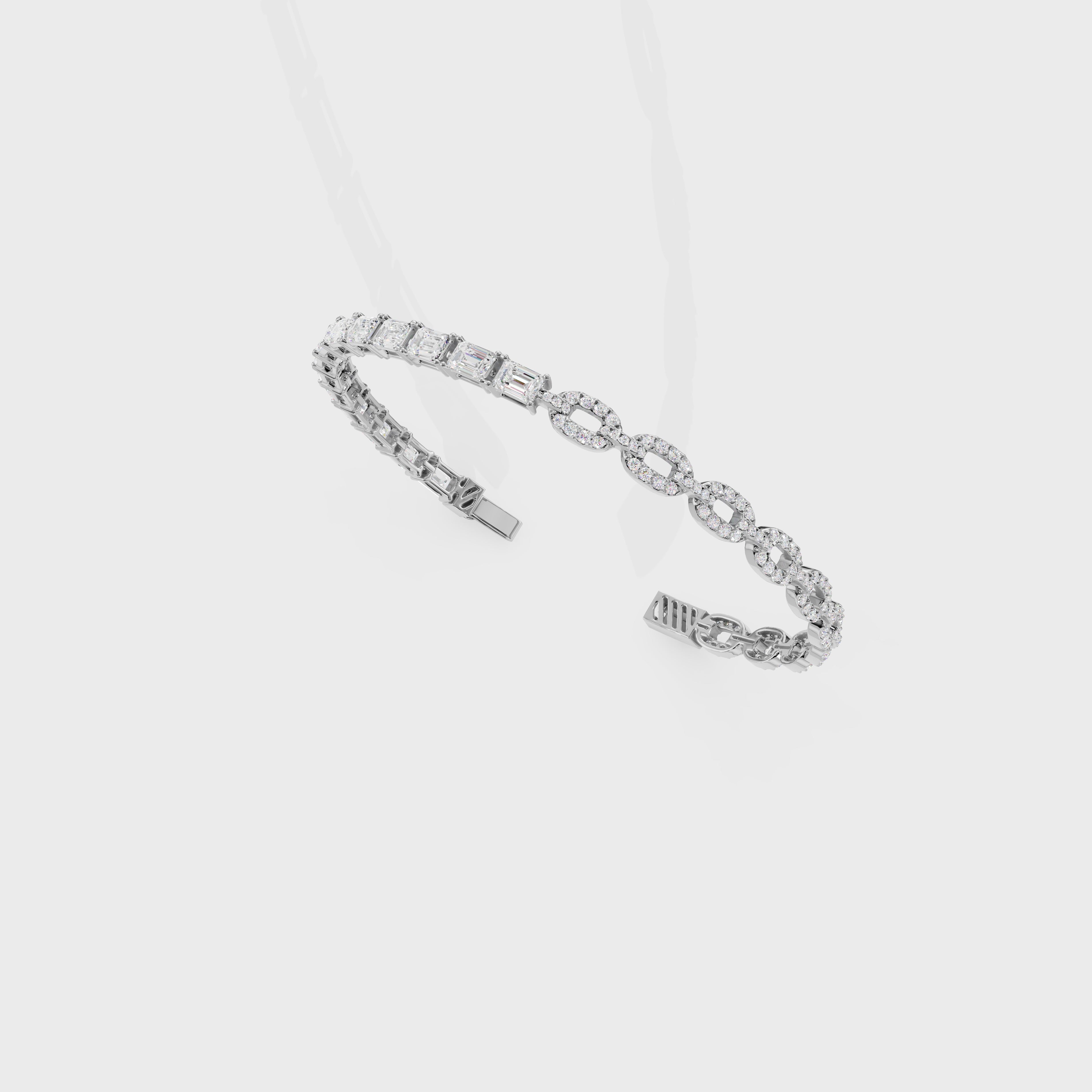 Emerald Shine Link Bracelet