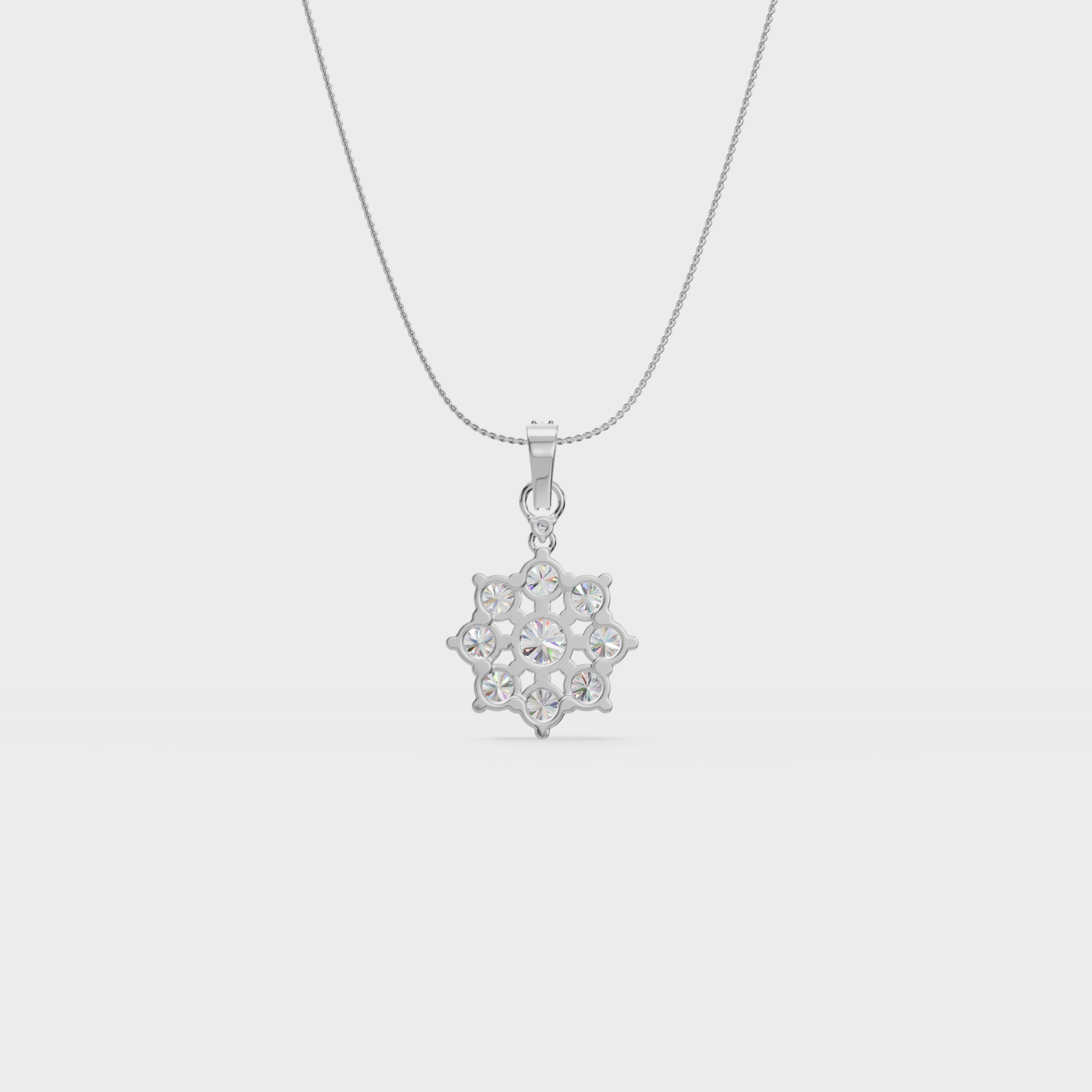 Dahila Diamond Cluster Pendant