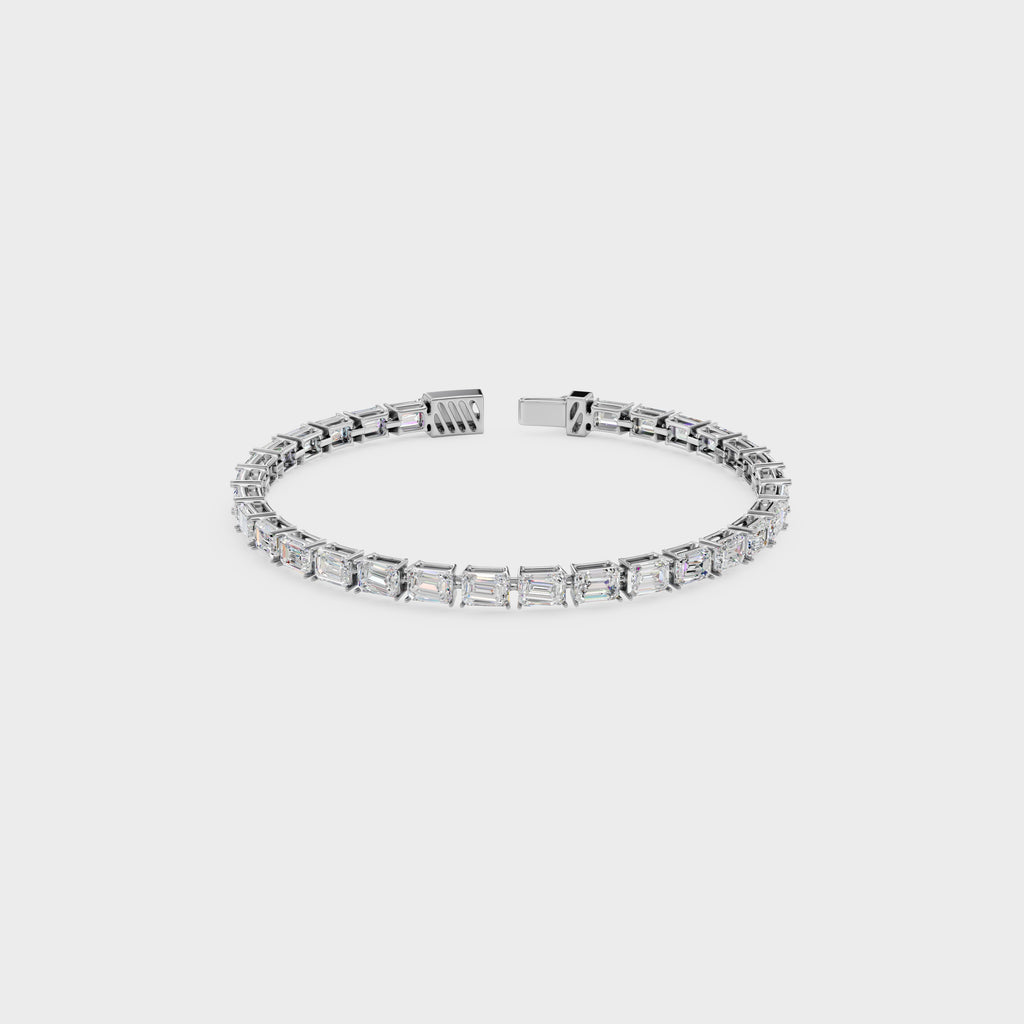 Classic Emerald Cut Diamond Bracelet
