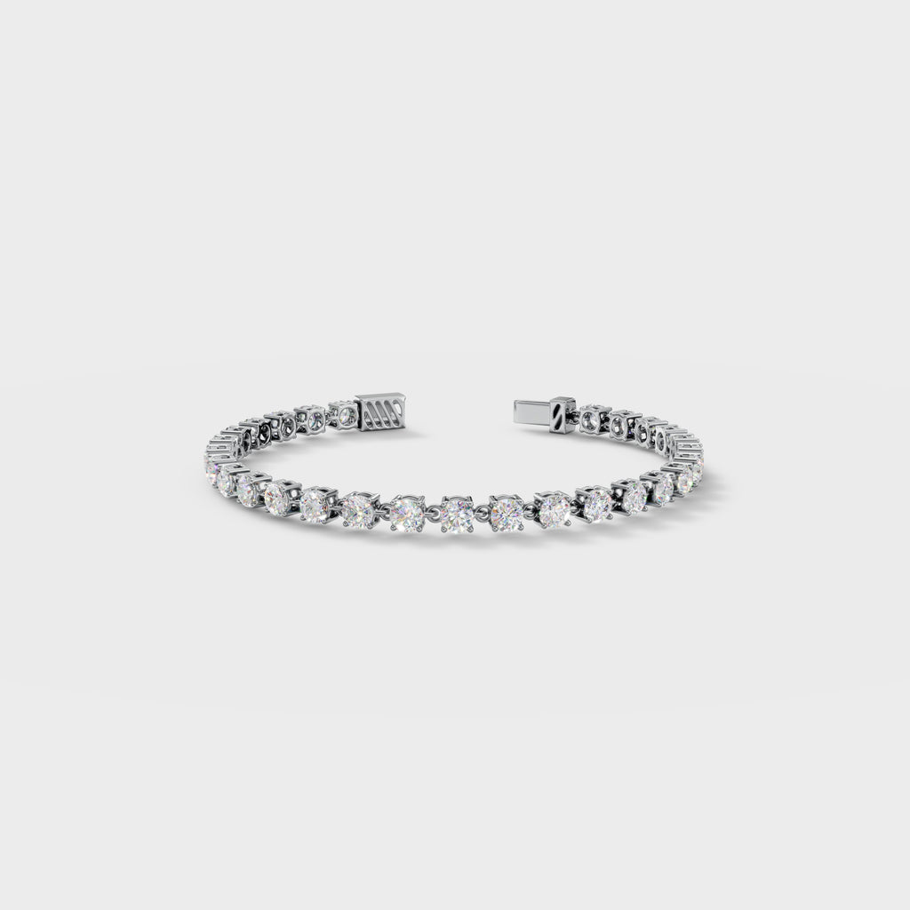 Round Cut Diamond Tennis Bracelet
