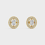 Diamond Aura Stud Earrings