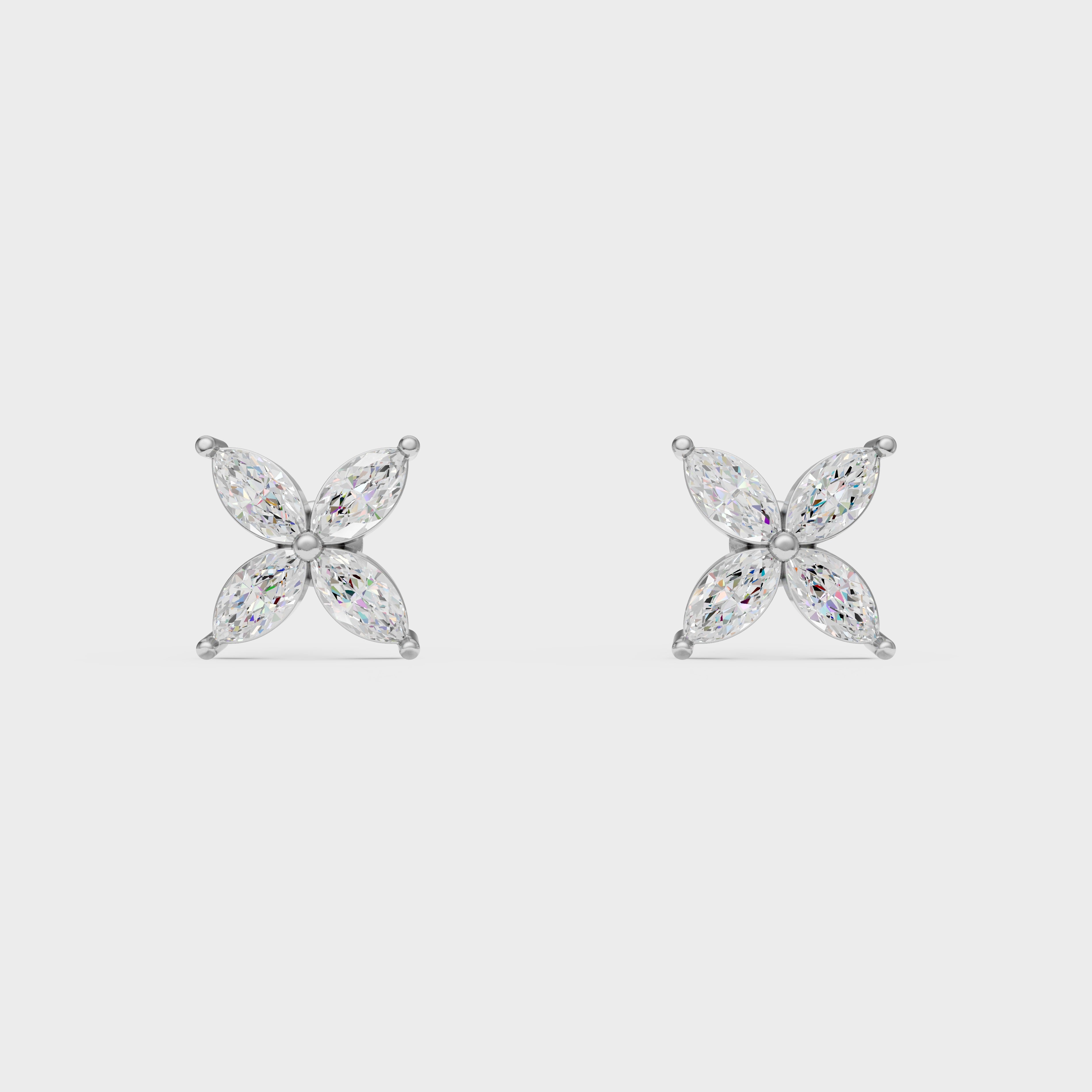 Marquise Cut Studs Earrings