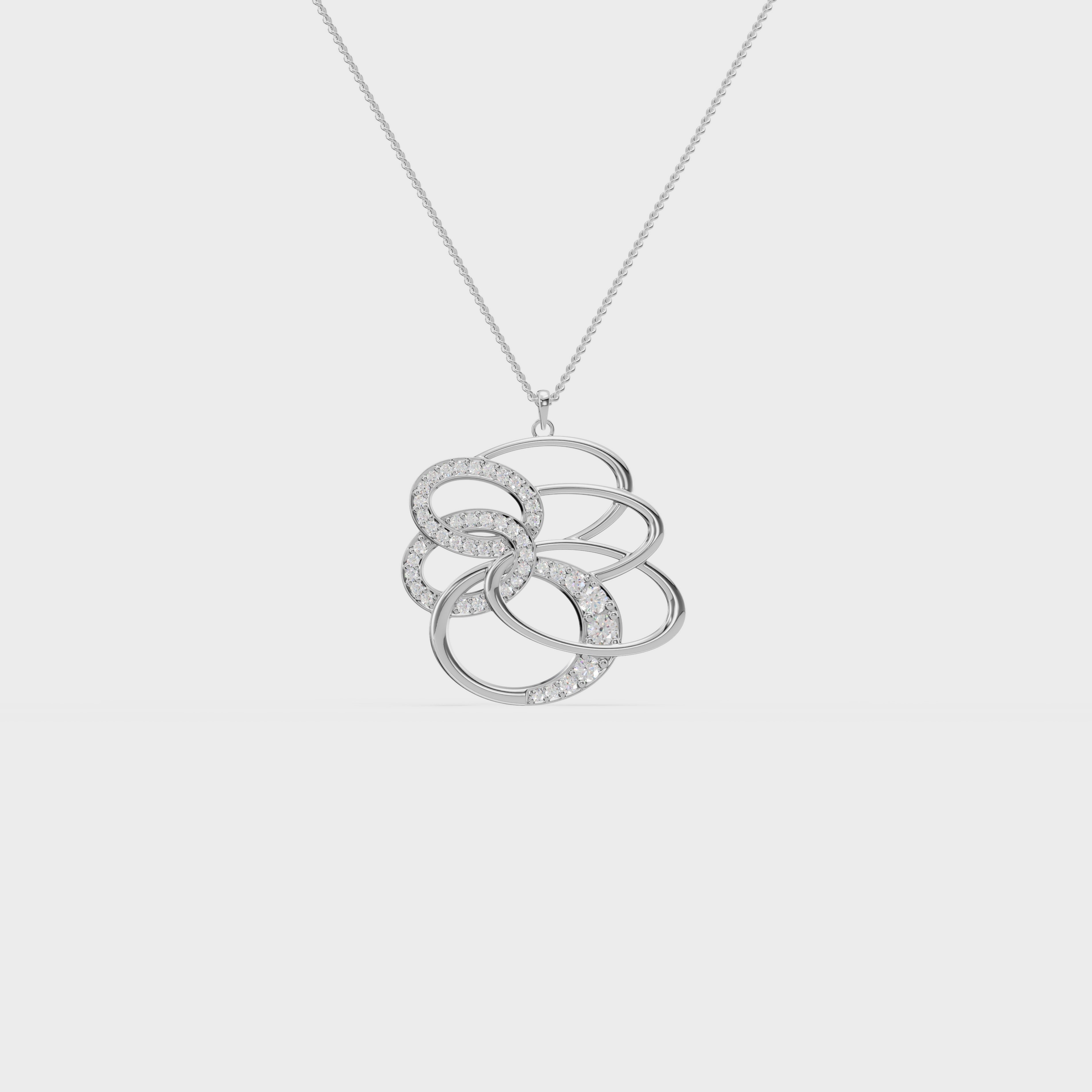 Figure Dual Swirl Pendant