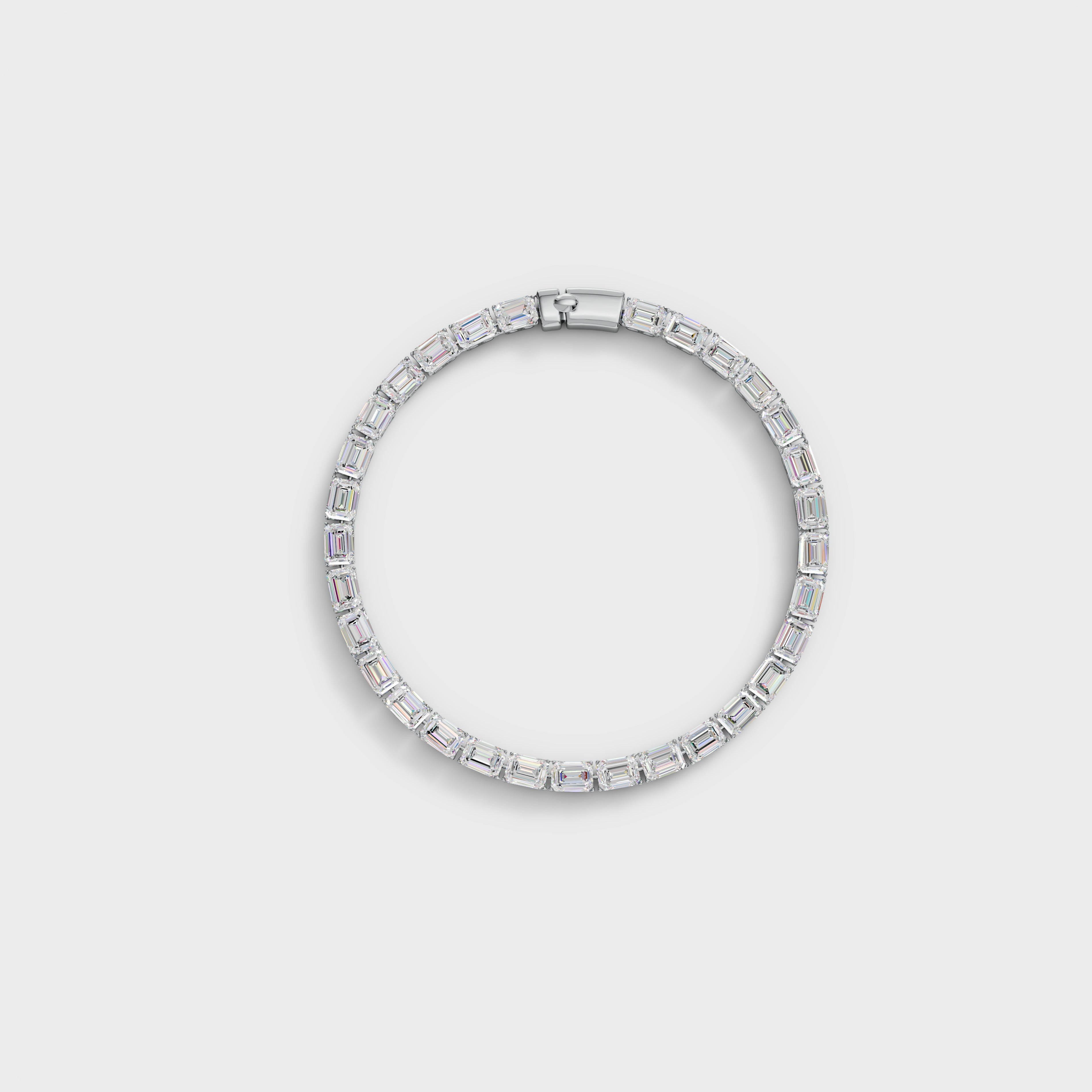Classic Emerald Cut Diamond Bracelet
